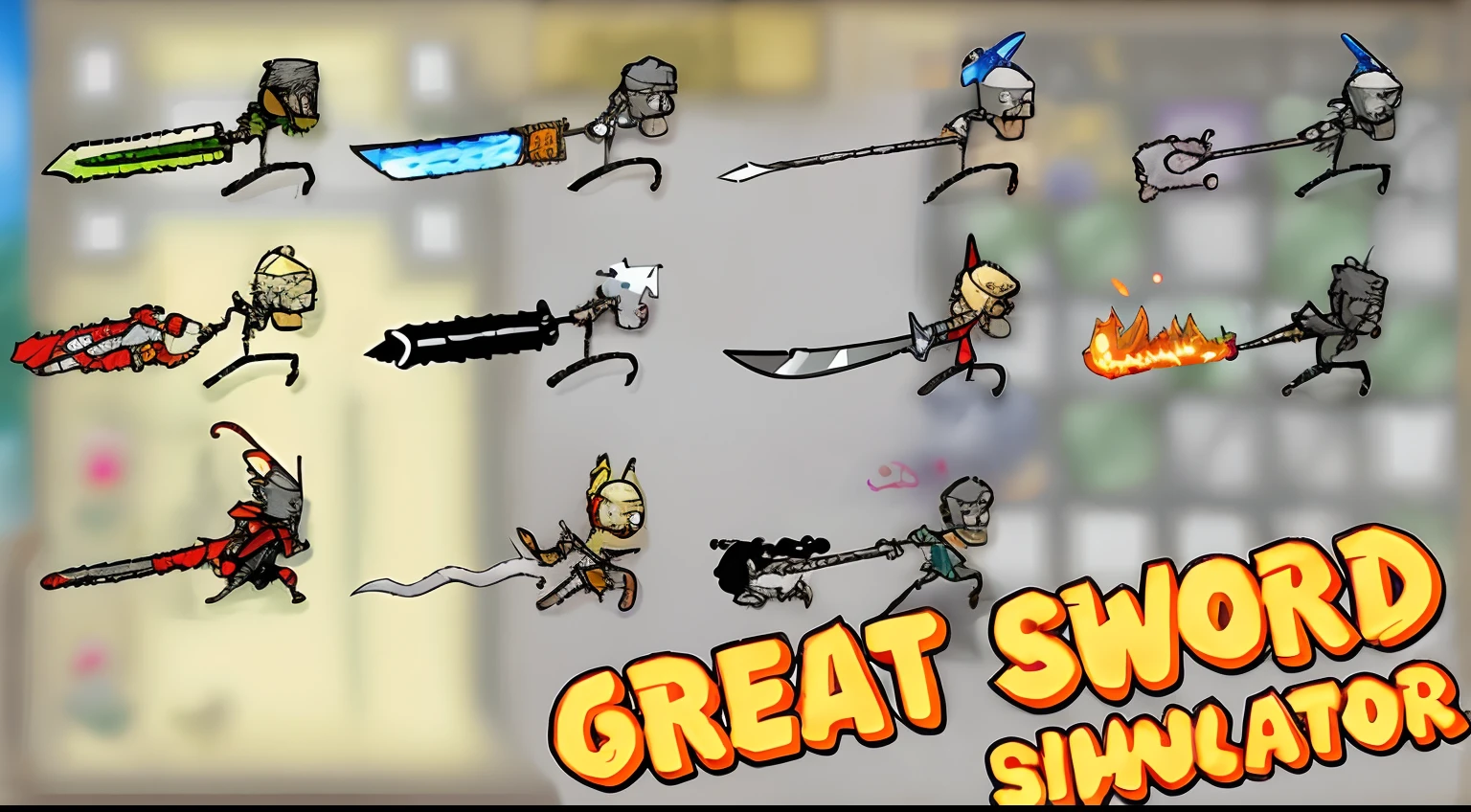 Stickman with sword and sword close-up, sword slash, dual wielding swords, sword attack, many swords, swords drawn, newgrounds, Multiple floating swords, jumping leaping heroic attack, giant sword, practising sword stances, Wield a big sword, Snail vs Knight, activity with fight on swords, Stick figures, swordsman