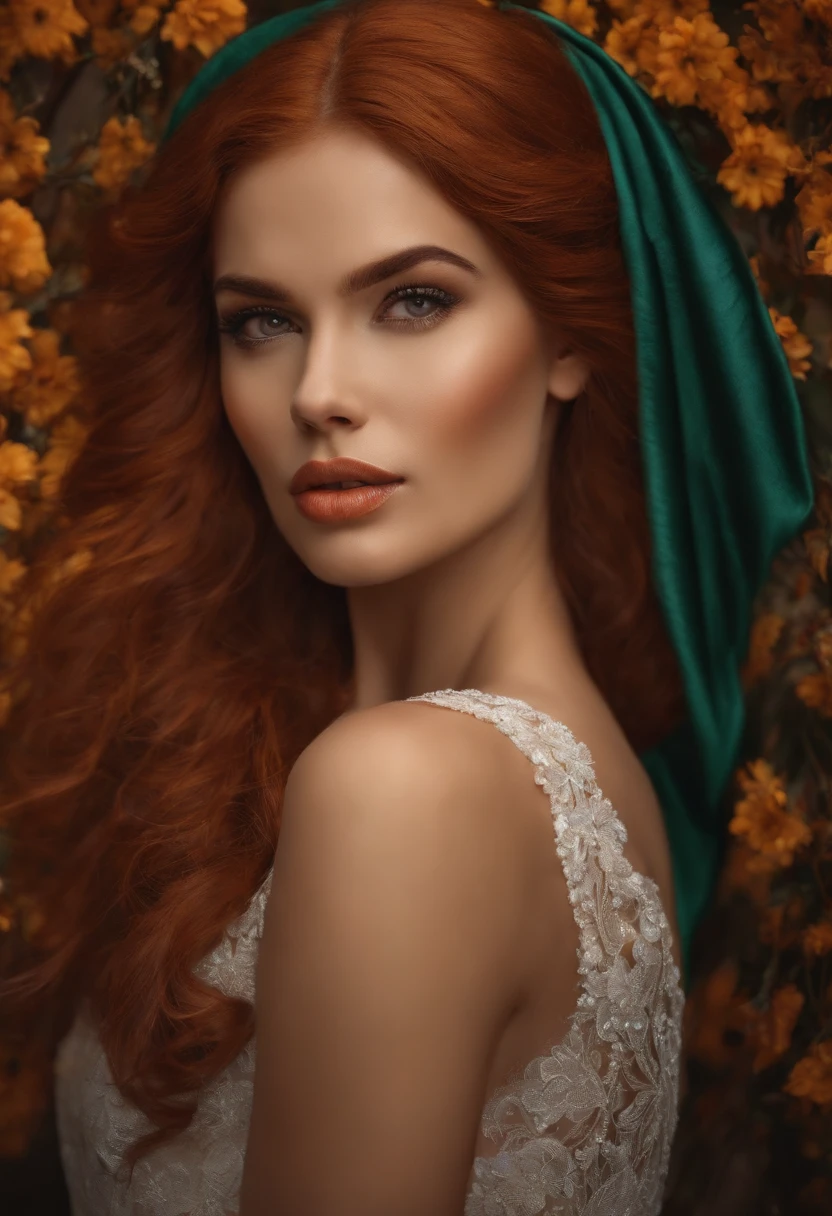 mulher pequena magra ruiva pelada