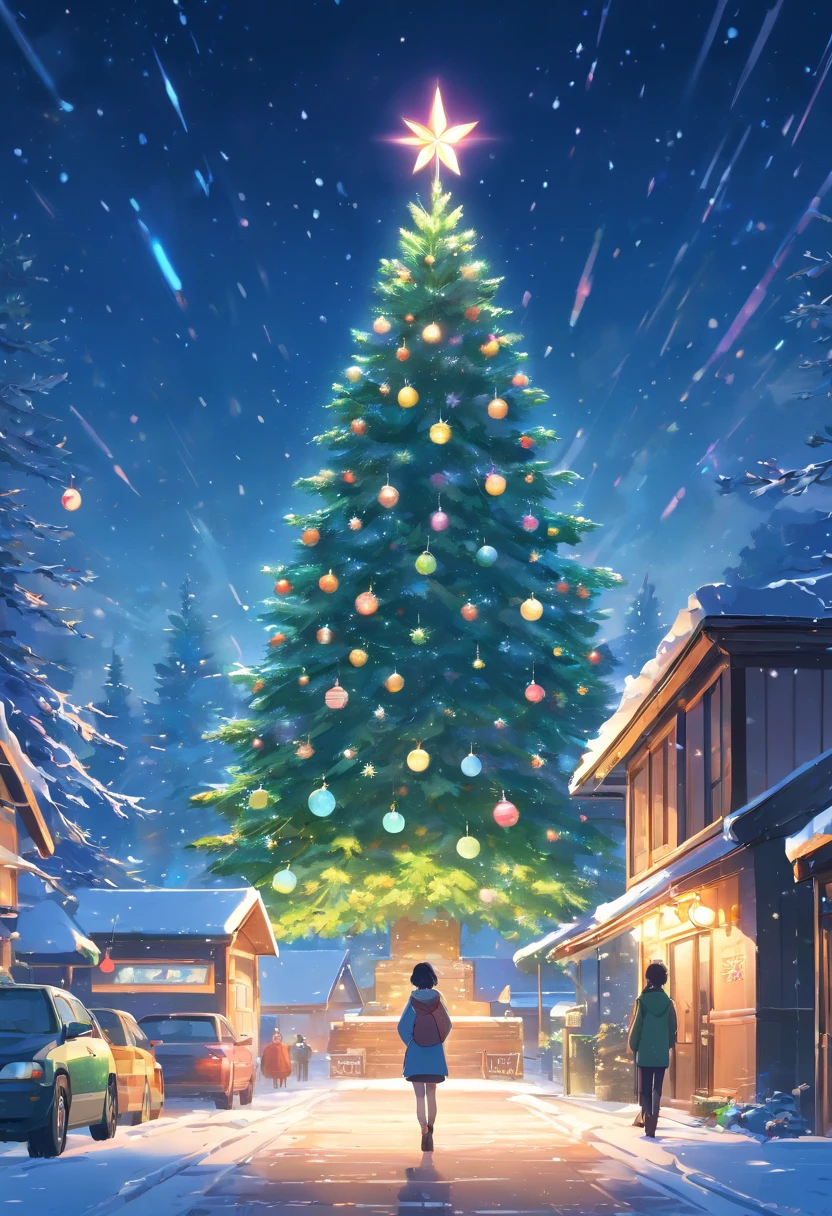 统一 8k 壁纸,ultra - detailed,Beauty and aesthetics,tmasterpiece,best qualtiy,christmas,Main car,Automotive elements,(Matching elements:elk,santa,Bell,gifts,snowflower,Christmas tree,)glittery,Warm,Detailed