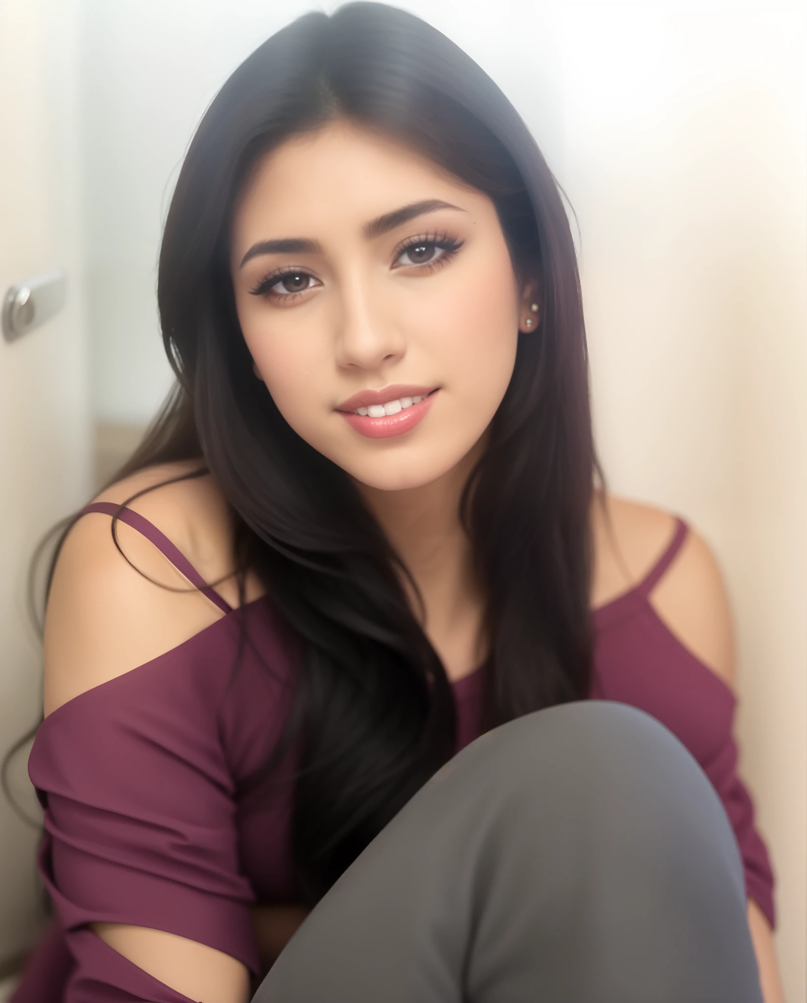 Woman sitting on the floor with her legs crossed, bochechas salientes, Rosto arrendondsdo, Alanis Guillen, Lorena Avarez, LinkedIn, foto vazada, cindy avelino, atriz, selena quintanilla perez, Imagem, Karla Ortiz, fernanda suarez, Adriana DXIM, Latim, Bautiful, Jaqueline E, Faridah Malik, Tiroteio de glamour, Parece Laura Barriales