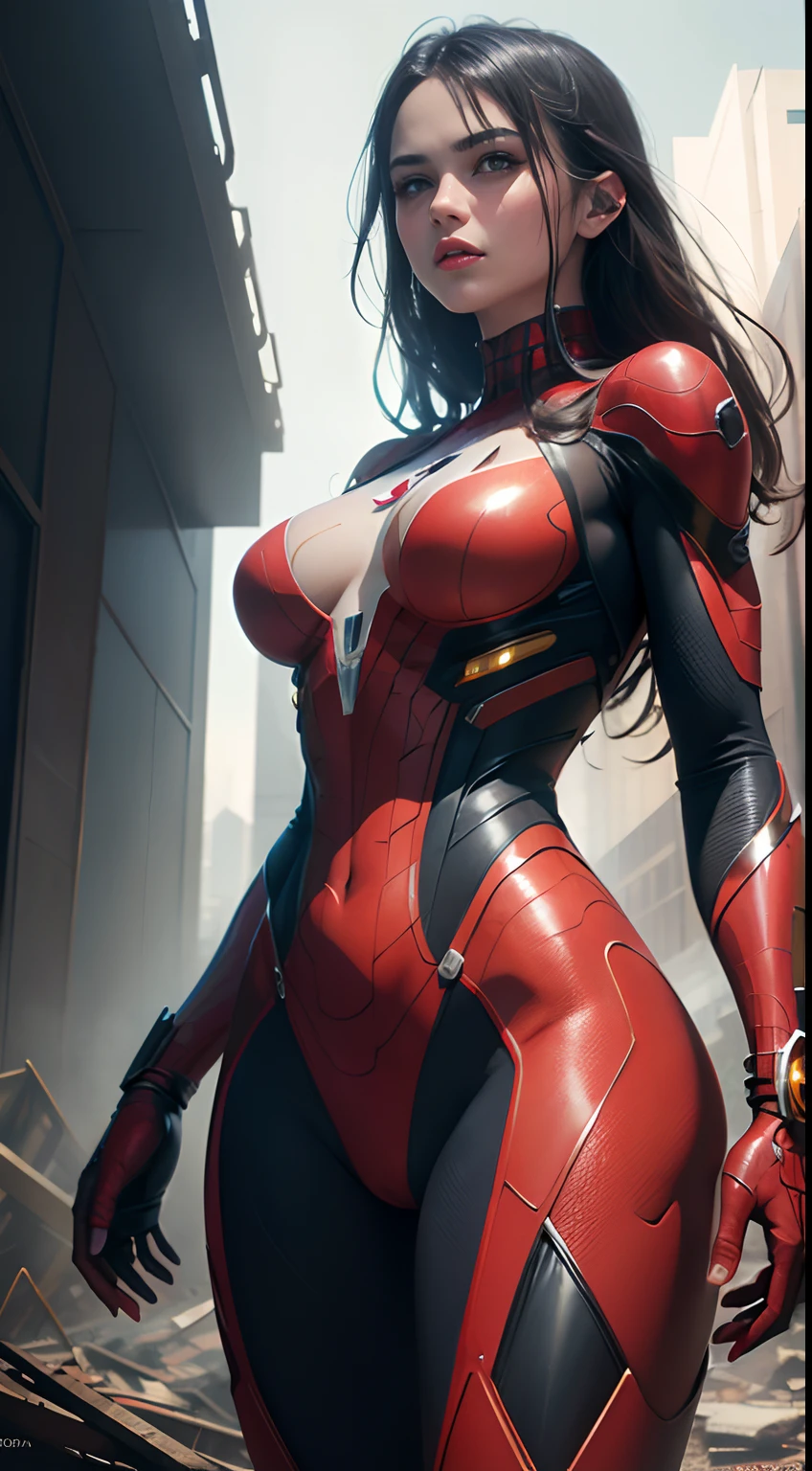 masutepiece, Best Quality, hight resolution,Realistic,Upper body,
1girll,Female Ultraman,an enormous woman,Mecha Ultraman, Looking at Viewer,Golden,white, Red,power armor,full armor, (translucent:1.4),(Stance:1.1),biomechanical,
building background、Mini City,metal reflective, Dramatic Lighting,。.。.。.。.。.。.。.。.。.3D, super detailed, Octane Render,NSFW,(Dynamic Pose:1.2),Cameltoe、From below、Spread legs、show off groin,Erected nipples,Spread legs