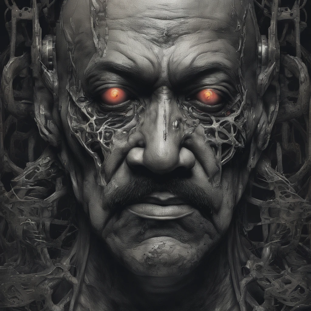 (Horror corporal:1.4), (biomachine:1.3), (bloodthirsty:1.2), ser vivo, (colorido:1.2), Hans Giger, many hands, (emaranhado:1.2),olhos amarelos brilhantes, Evil smile,
oil on matte canvas, intricate sharp details, altamente detalhado, pintura digital, Cor rica, sementes, sharp focus, illustration, Motor Unreal 5, 8k, Arte de Artgerm e Greg Rutkowski e Alphonse Mucha
(parte mestre,circunstanciado,Altas:1.2),