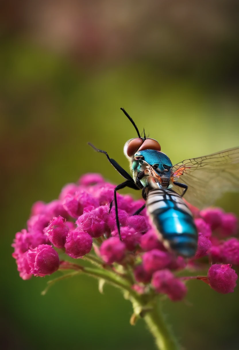 fly insect playing guitar 3d