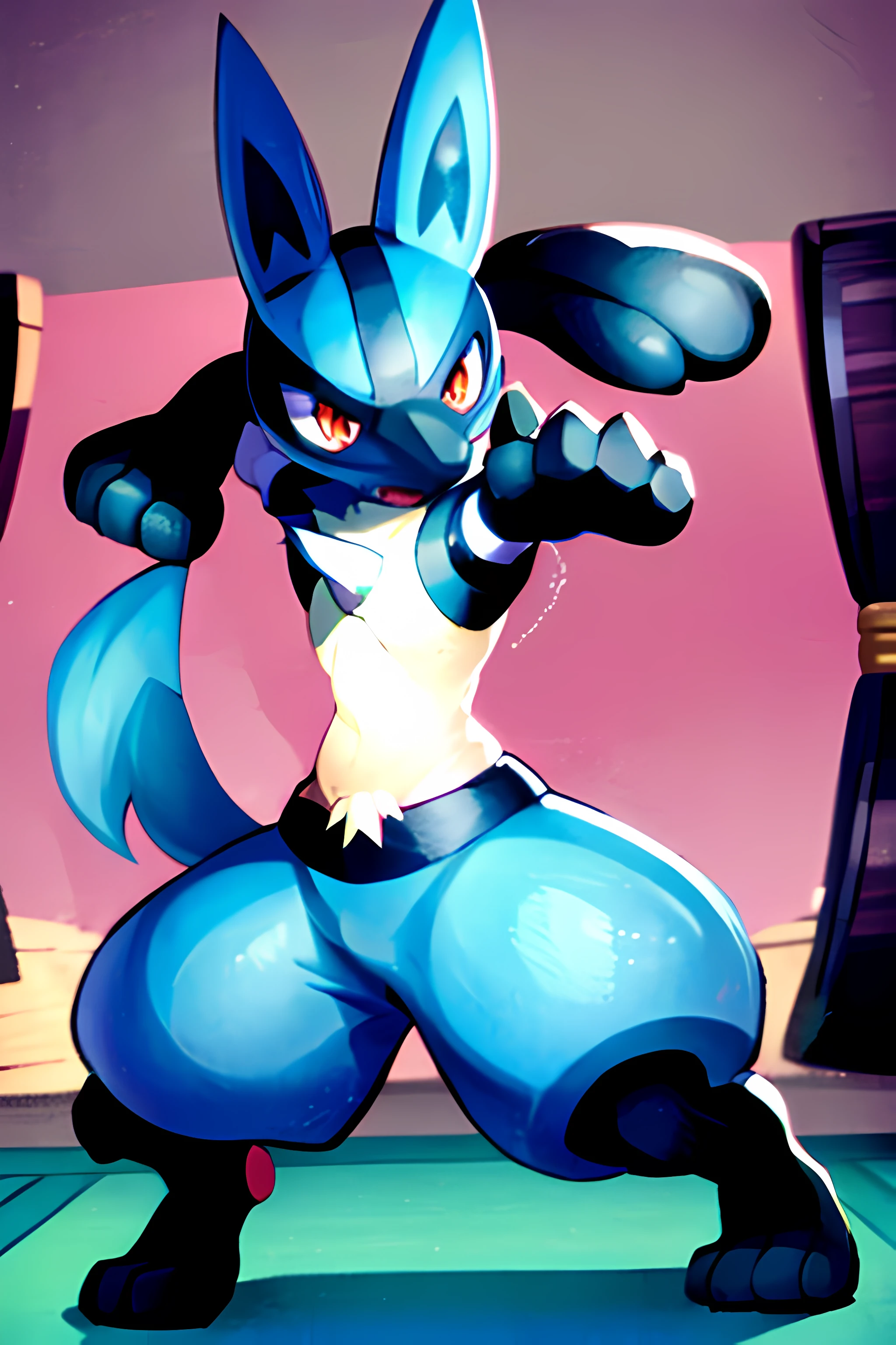 Lucario, pokémon, training, dojo