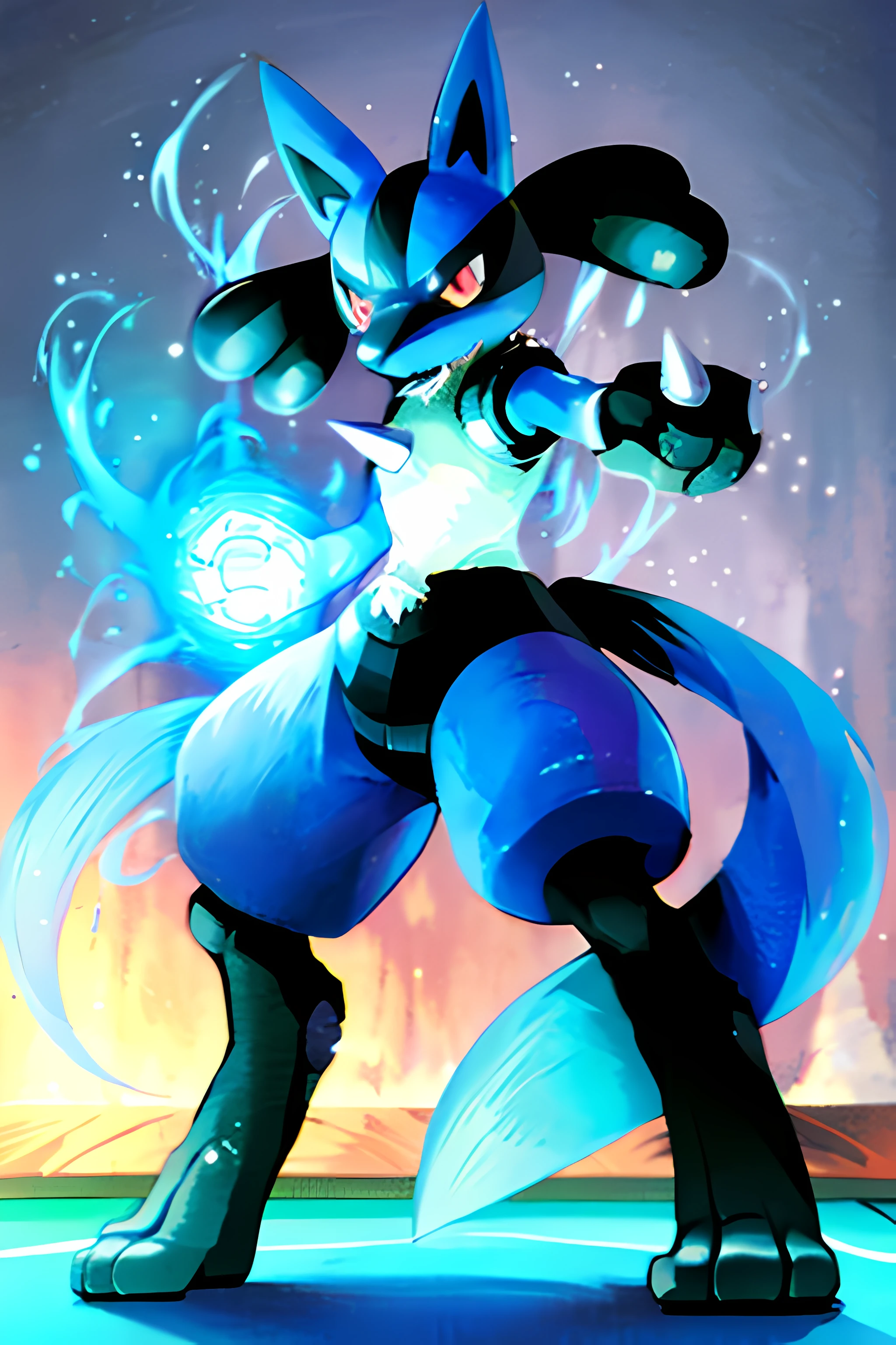 Lucario, pokémon, training, dojo