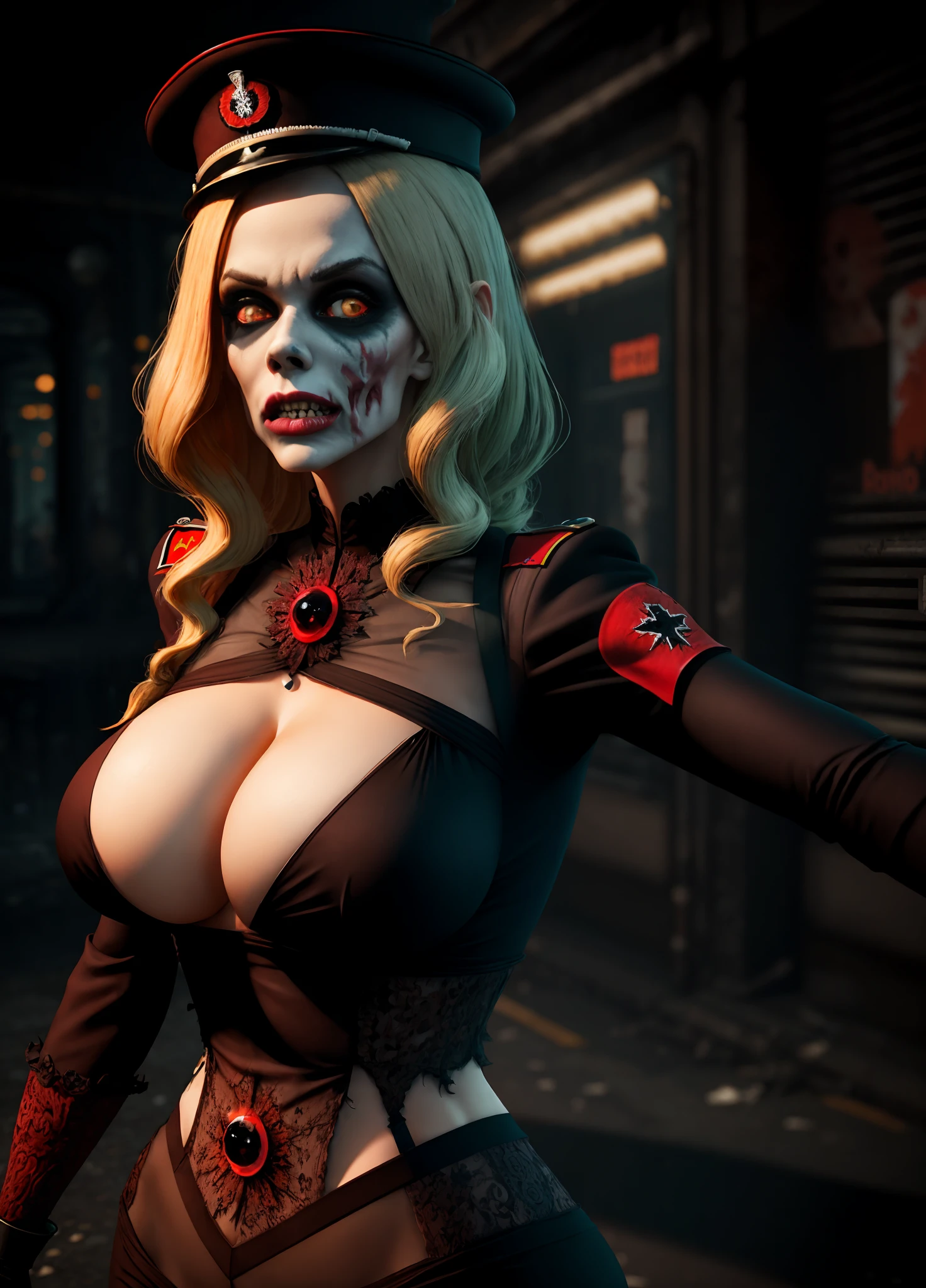 Zombie Frau Berlin Krankenschester Sexy 3d Soldat