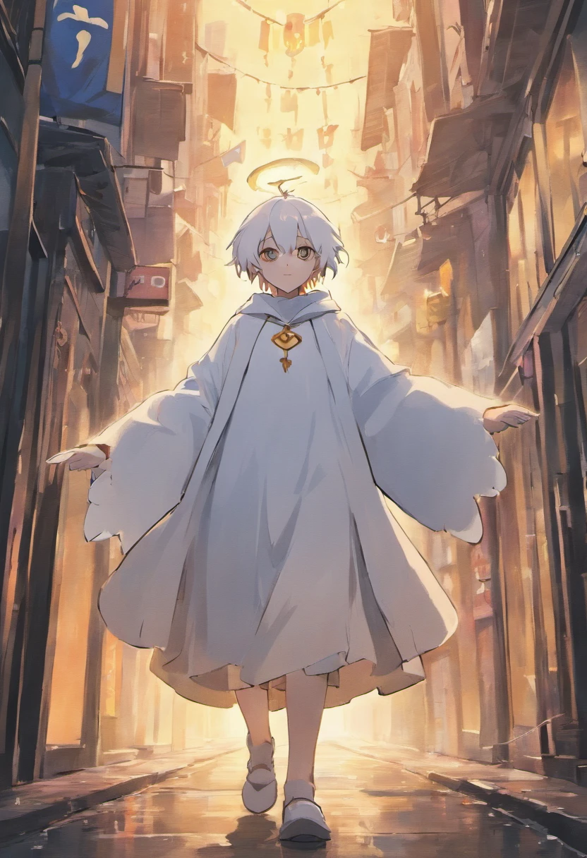 anime boy with white hair and yellow eyes holding a rabbit, anime style 4 k, 4k anime wallpaper, 4 k manga wallpaper, anime art wallpaper 4 k, anime art wallpaper 4k, anime art wallpaper 8 k, from arknights, best anime 4k konachan wallpaper, anime wallpaper 4k, anime wallpaper 4 k, nagito komaeda dressed up as a Ghost on a Halloween decorated street