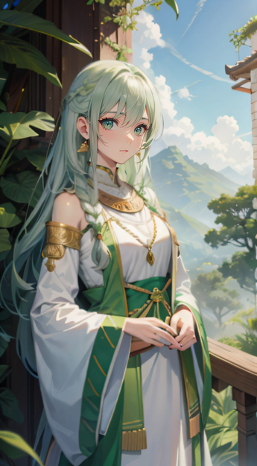 realistic green eyes