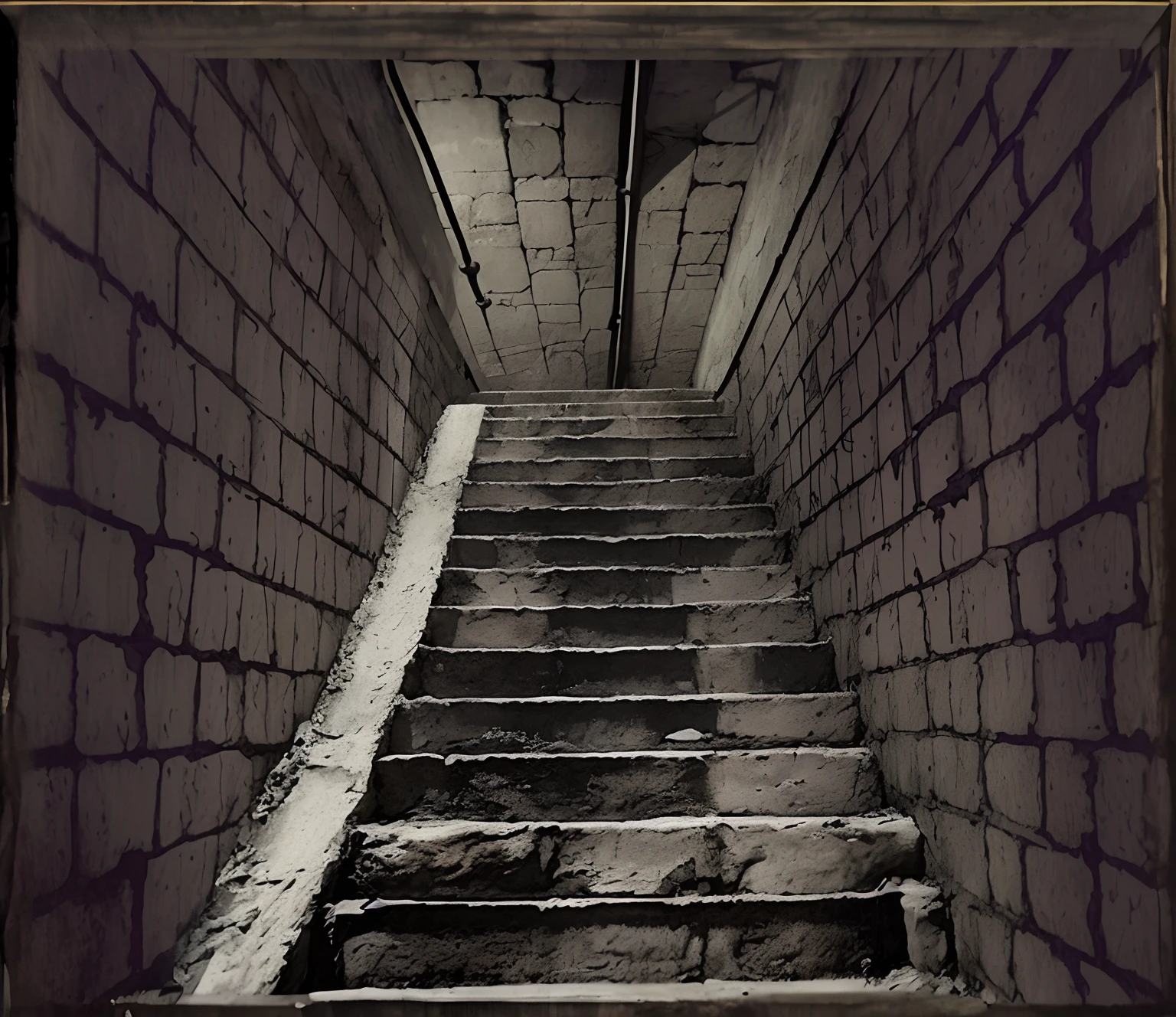 There is a picture of the stairs leading to the building, Look down from the cellar stairs, stairways, stairways, steps leading down, impossible stairs, Enter the dark tunnel, stairs from hell to heaven, old stone steps, unsettling creepy liminal space, underground room, entrance to an ancient dungeon, the scary empty liminal spaces, Steps, stairways