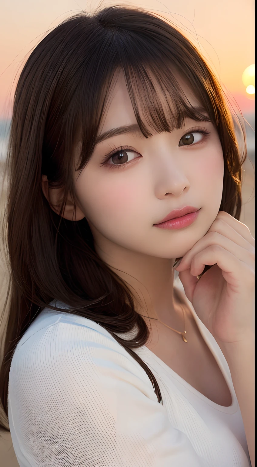 Highest quality, Face Focus, Soft Light, Ultra-high resolution, (Realistic:1.4), RAW Photos,
1 Japanese girl, alone, cute, (pupil, Light in your eyes), Beautiful face in every detail, (Small box),(High resolution detail of human skin texture),
(Long Hair),
indoor,
Damask Shirt Dress,
(Portraiture)