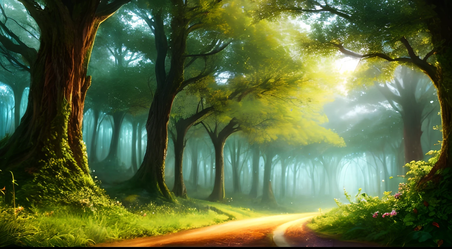 masterpiece, best quality, high quality,extremely detailed CG unity 8k wallpaper, An enchanting and dreamy scene of a fantasy forest, with towering trees, glowing mushrooms, and hidden fairy glens, creating a sense of mystique and enchantment, artstation, digital illustration, intricate, trending, pastel colors, oil paiting, award winning photography, Bokeh, Depth of Field, HDR, bloom, Chromatic Aberration ,Photorealistic,extremely detailed, trending on artstation, trending on CGsociety, Intricate, High Detail, dramatic, art by midjourney