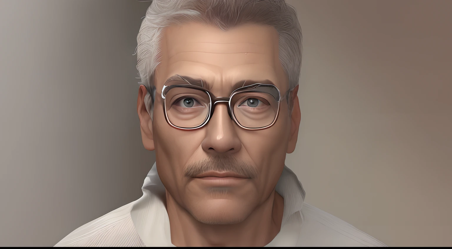 55 year old man, wear glasses , detailed realistic face