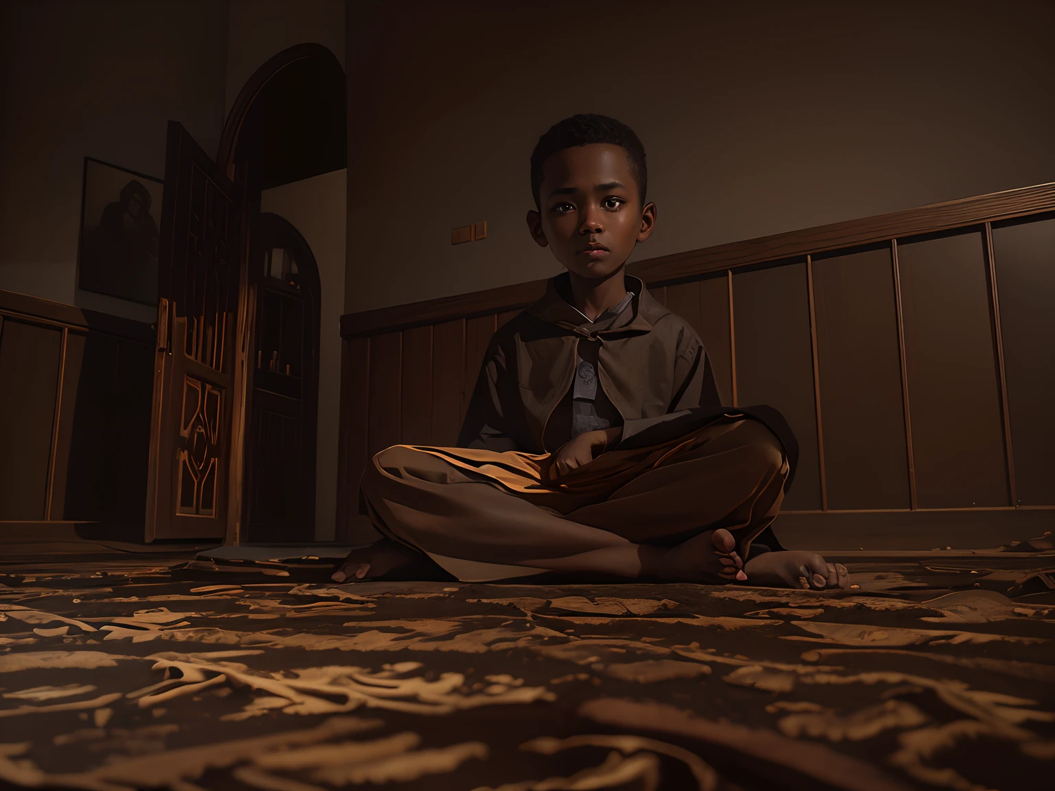 Detailed brown photo, high detail, photography, dark studio, rim light, Nikon D850, 50mm, f/1.4