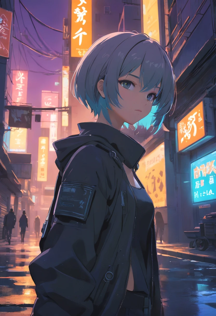 Talking face,Detailed representation of the 2B of the Nier Automata, With his beautiful detailed eyes, Lips and face, long eyelashes, Not only its elegant appearance, fierce look, But mysterious, And stylish black clothes. The scene takes place in a futuristic dystopian environment, Abandoned buildings and rubble scattered, Gives a post-apocalyptic atmosphere. Lighting is dramatic, Deep shadows and vivid neon lights illuminate the scene. Image quality is of the highest standard, Ultra-detailed textures and realistic rendering, Shows all the intricate details of the 2B look. The color palette is predominantly dark, With a combination of cool tones to enhance the aesthetics of cyberpunk. Art style is reminiscent of conceptual art, Capture the essence of the game's unique atmosphere and style.