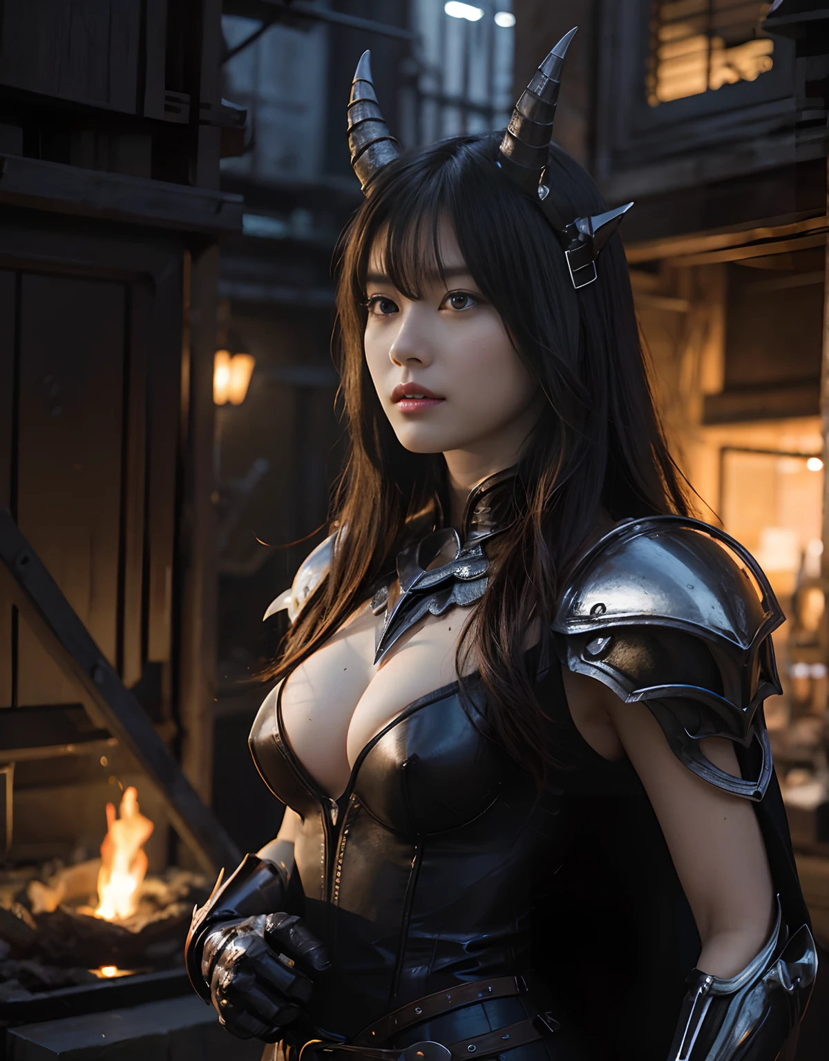 (One Knight Girl)、top-quality、masterpiece、超A high resolution、(Photorealsitic:1.4)、Raw photo、1人、Fight mutants、(Wear the Dark Knight's Armor)、glowy skin、(((Dark Fantasy)))、With a beautiful sword and shield、(Black Metal Bodysuit)、(Fight goblins、ogre、Fierce battle with orcs),(Fight fiercely against aliens)、Fight fiercely、(Skeleton collective background),(Background of decaying dungeon ruins)、(Skeleton helmet)、(Fighting Demonic Beasts)、(Small LED)、((super realistic details))、portlate、(Strong giant demon beast background),globalillumination、Shadow、octan render、8K、ultrasharp、Colossal tits、Raw skin is exposed in cleavage、metals、Details of complex ornaments、Japan details、highly intricate detail、Realistic light、(Mystical expression),CGSoation Trends、Red Eyes、radiant eyes、Facing the camera、neon details、(Mechanical limbs)、(blood vessels connected to tubes)、()、Gundam、Small LED、Toostock、(Fight aliens on another planet)、(Attack of the Monster Beasts)、(Wounded in a deadly battle)、