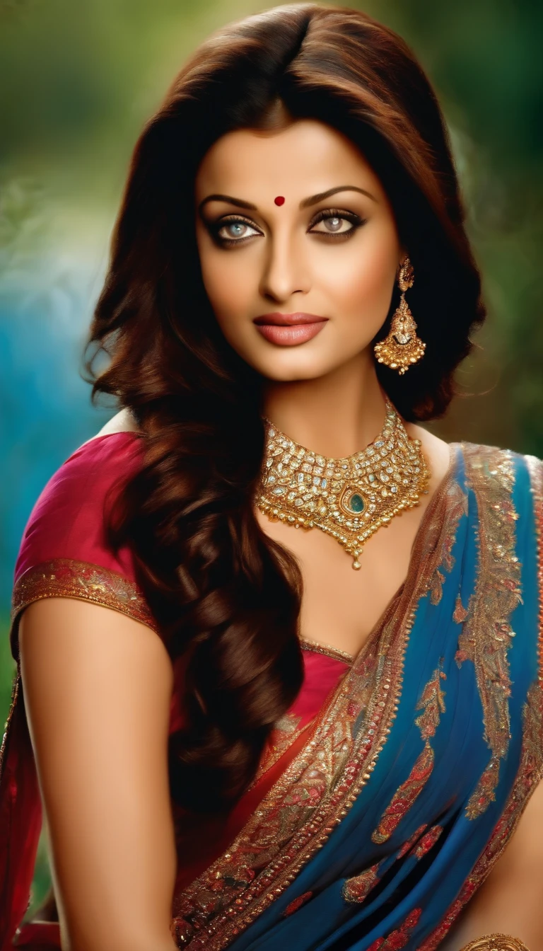 Beautiful girl, aishwarya rai, hyper realistic