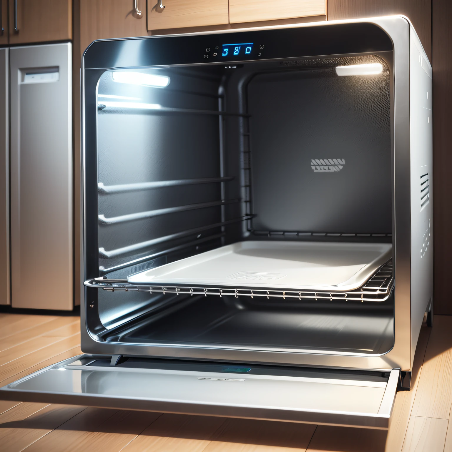 self cleaning oven with Lighting