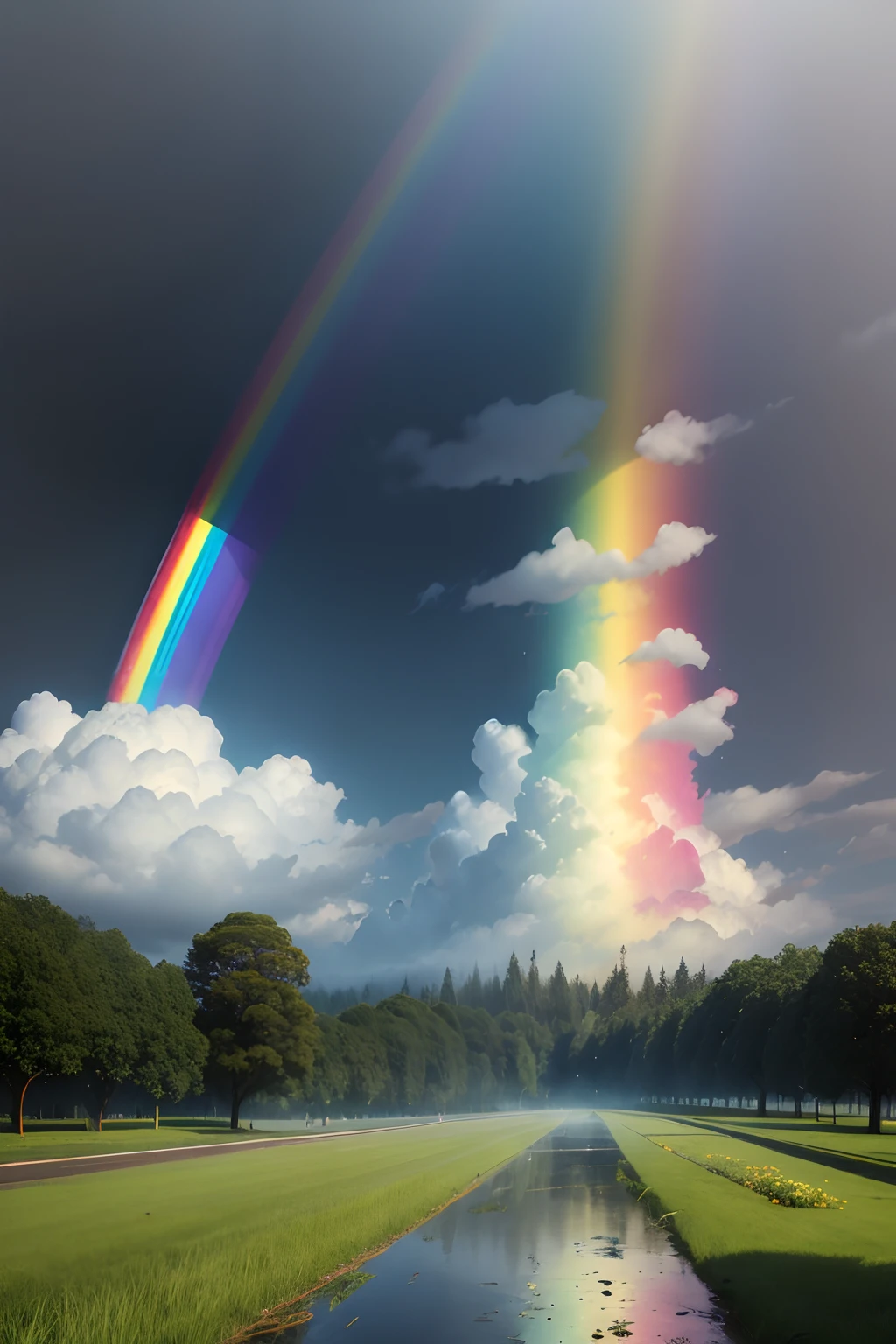 Rainbow after rain