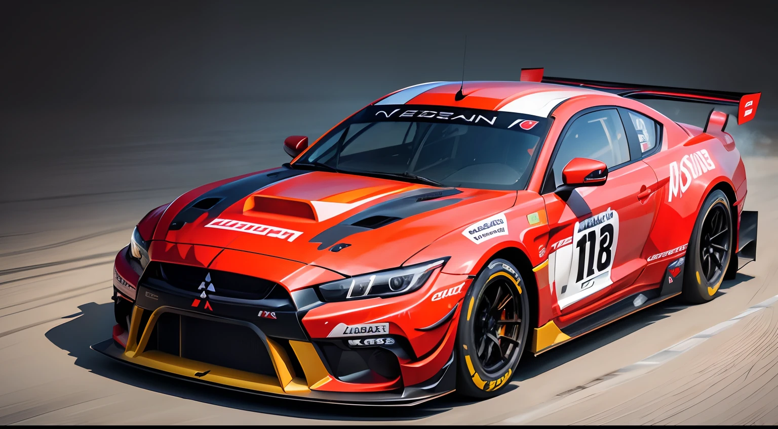 Mitsubishi Stallion GT3 Racing Car