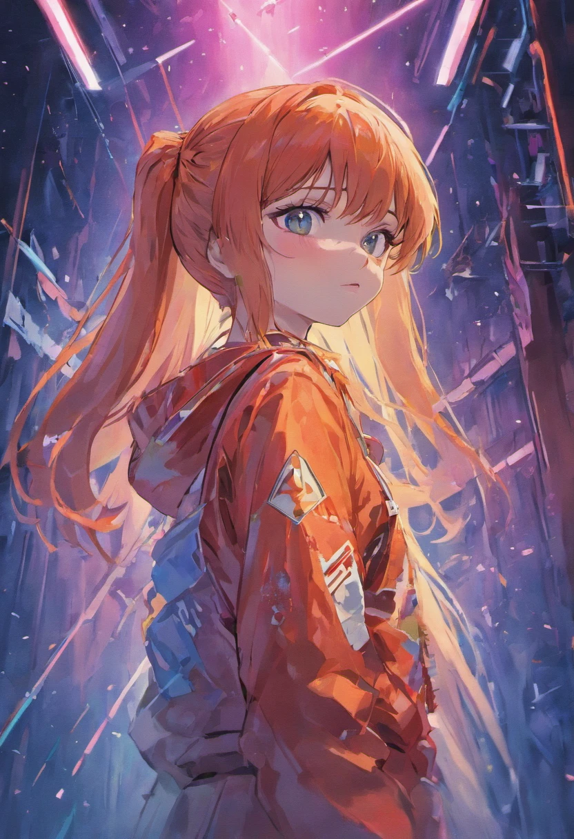 Asuka Langley Sōryū in 80s style