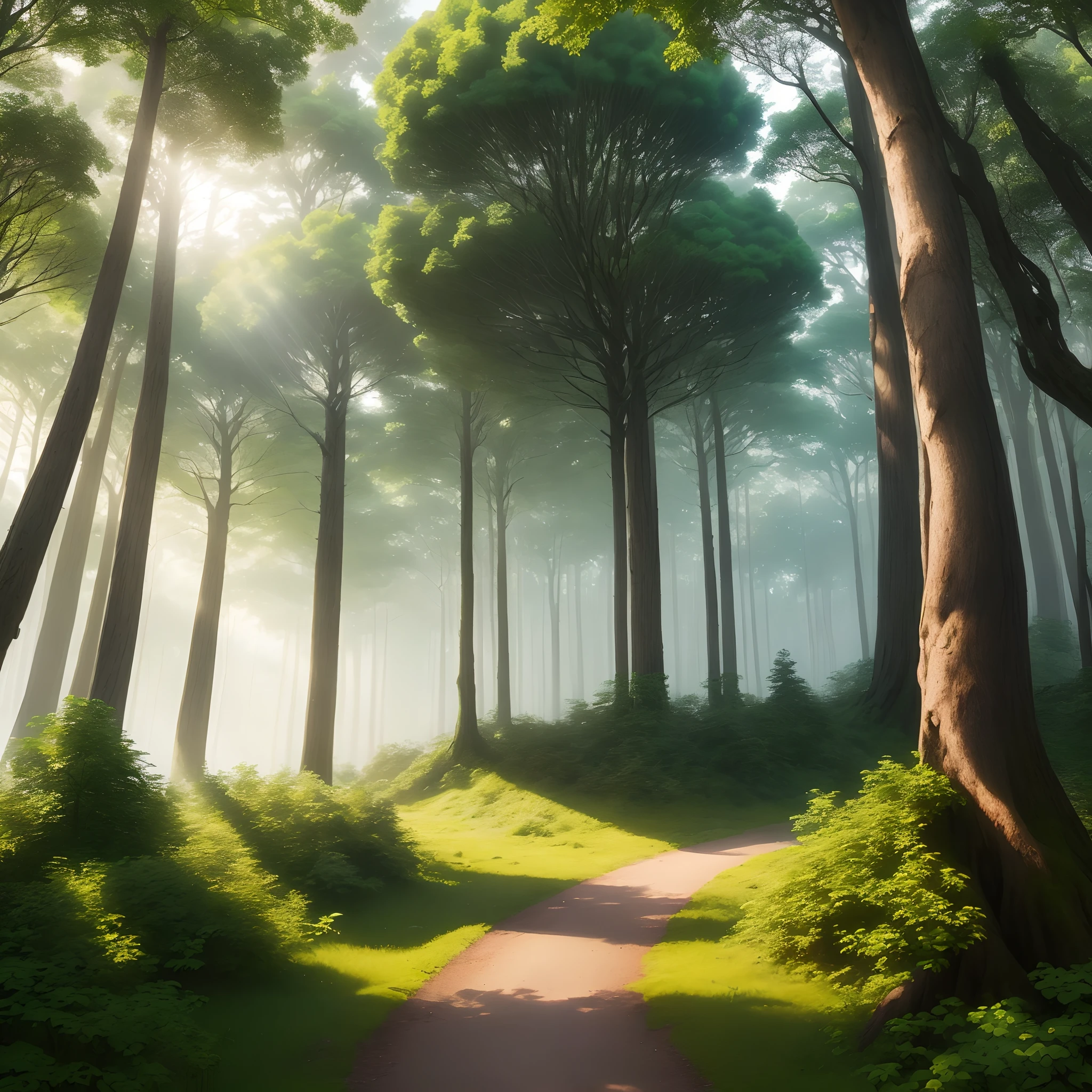 In a leafy forest,Countless tall trees form a green curtain,Layers of leaves shimmer vibrantly in the sunlight。The canopy of these trees resembles heavy hair,Extending to the sky,Blocks most of the sun,Makes the interior of the forest appear dark and mysterious。A variety of wild animals live in this forest,They move flexibly between trees,It constitutes a harmonious ecological world。
Sin embargo,There is no one in this forest。The air is filled with the fresh smell of trees,Together with the faint sound of activity of creatures in the forest,It constitutes a tranquil movement of nature。Sunlight shines through the gaps in the leaves,Sprinkle on the ground,Forming patches of mottled light and shadow。Those light spots jumped on the forest floor,It was as if the stars had landed on the earth。
Not far from the forest,A city sits quietly there。The edge of the city is particularly clear against the background of the forest。High-rise buildings,Roads crisscross the road,It forms a prosperous picture of the city。The city lights come on when night falls,It's like a pearl,Embedded in the earth。The hustle and bustle of the city echoes in the air,But these sounds become faint and distant under the filtering of the forest。
This combination of forest and city,It forms a picture of the harmonious coexistence of human beings and nature。Although humanity has left this place,But their traces remain here,Interdependence with nature,It proves the strong connection between humans and nature。