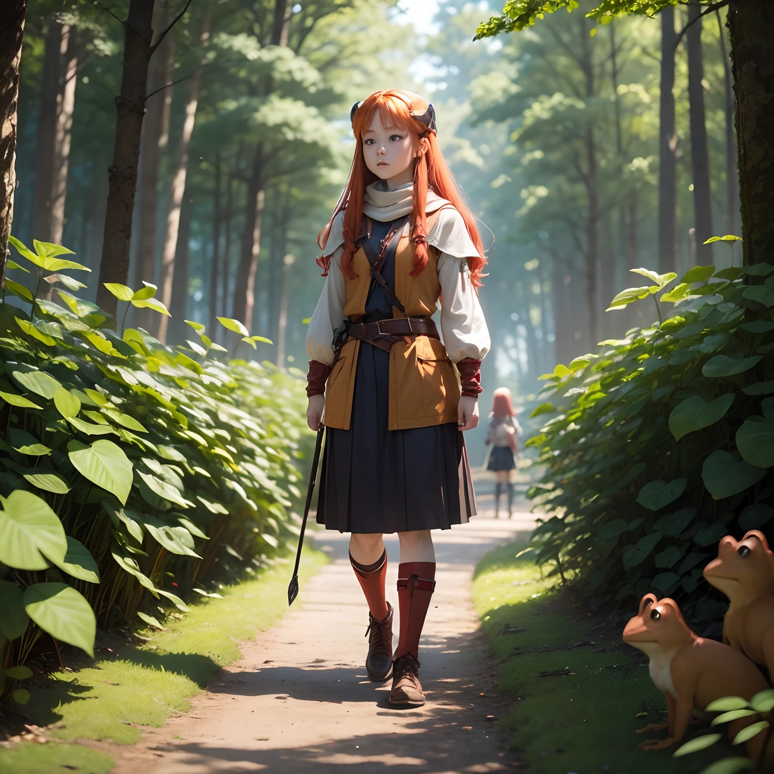 With the red-haired protagonist、With the blonde princess、With the inventor's childhood friend girl、With frogs、With robots、With primitive girls、Demon King's、7、An adventure that transcends time and space