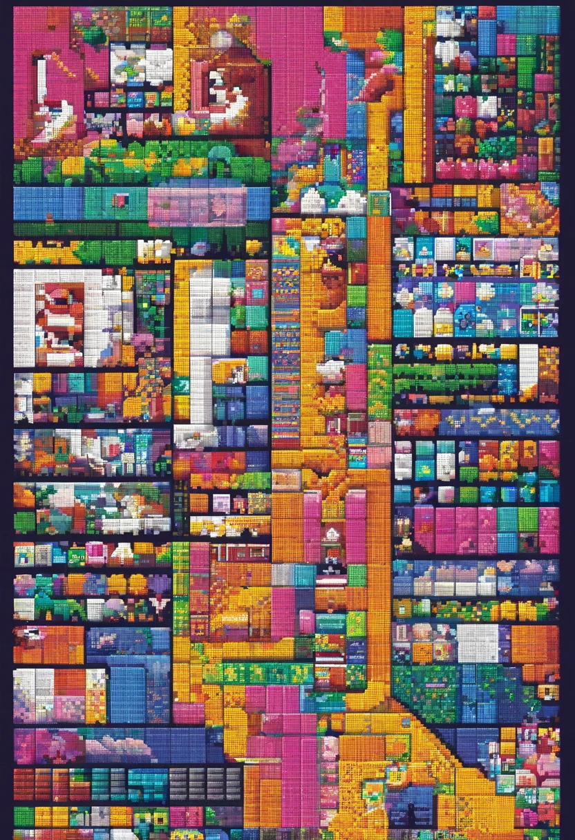 Create a logo with text "Pixel Creators" symbolizing perler/beads. Make it simple and feminine. Replace "x" with perler/beads and "o" with perler/beads.