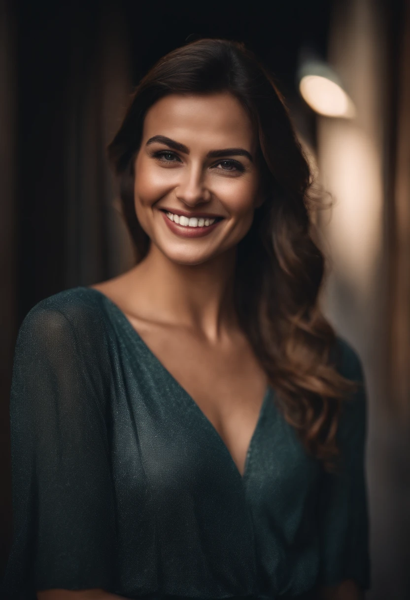 Portrait of a woman smile