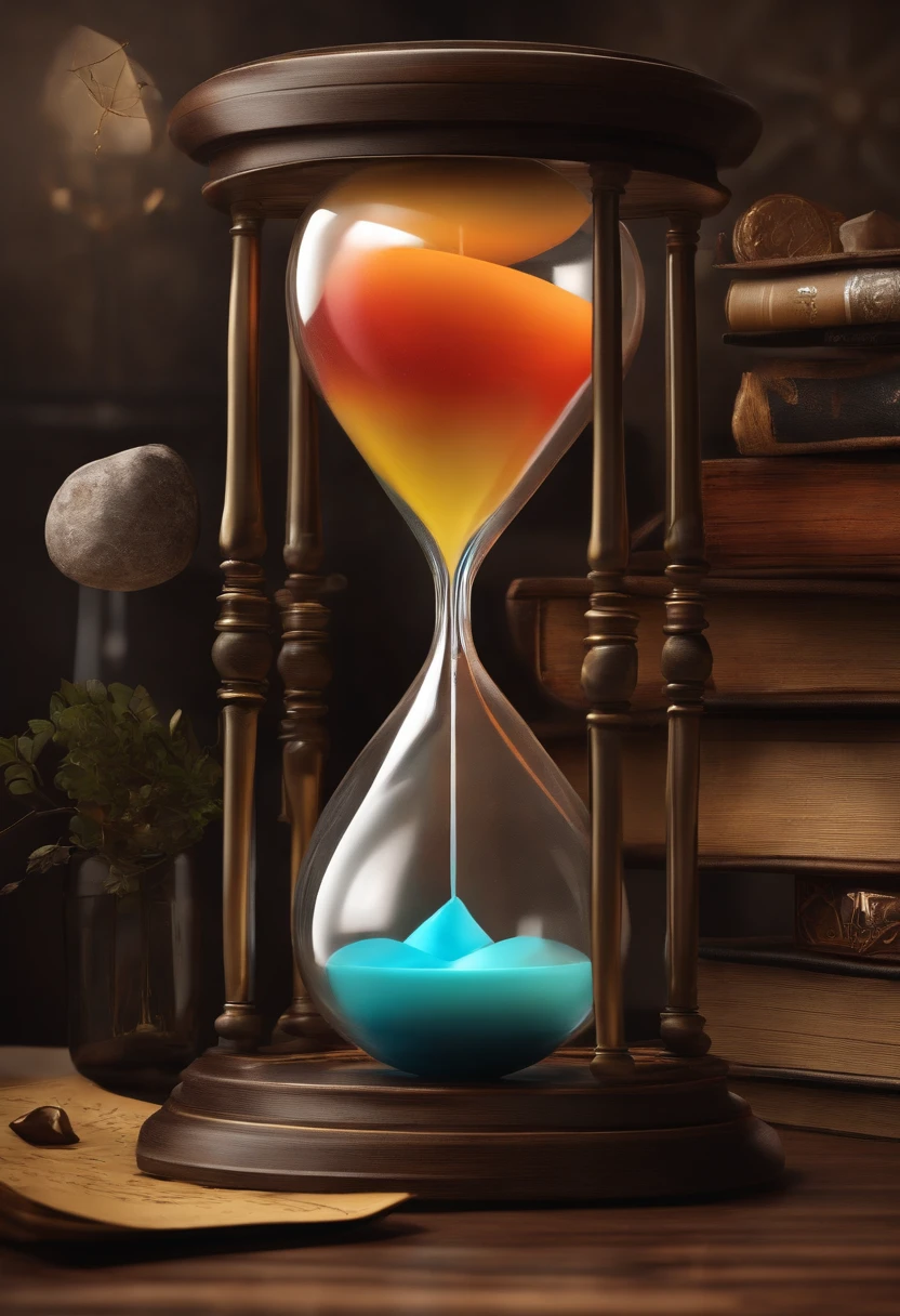 A fantastic concept that combines an hourglass, clock, calendar, todolist, etc.