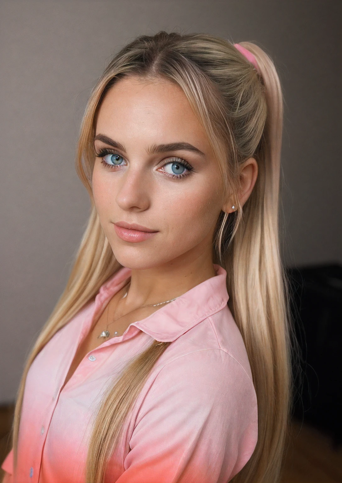 RAW photo of melpel, taken with iphone camera BREAK medium shot selfie of a pretty young woman BREAK (ombre:1.3) blonde
twintails BREAK film grain, medium quality