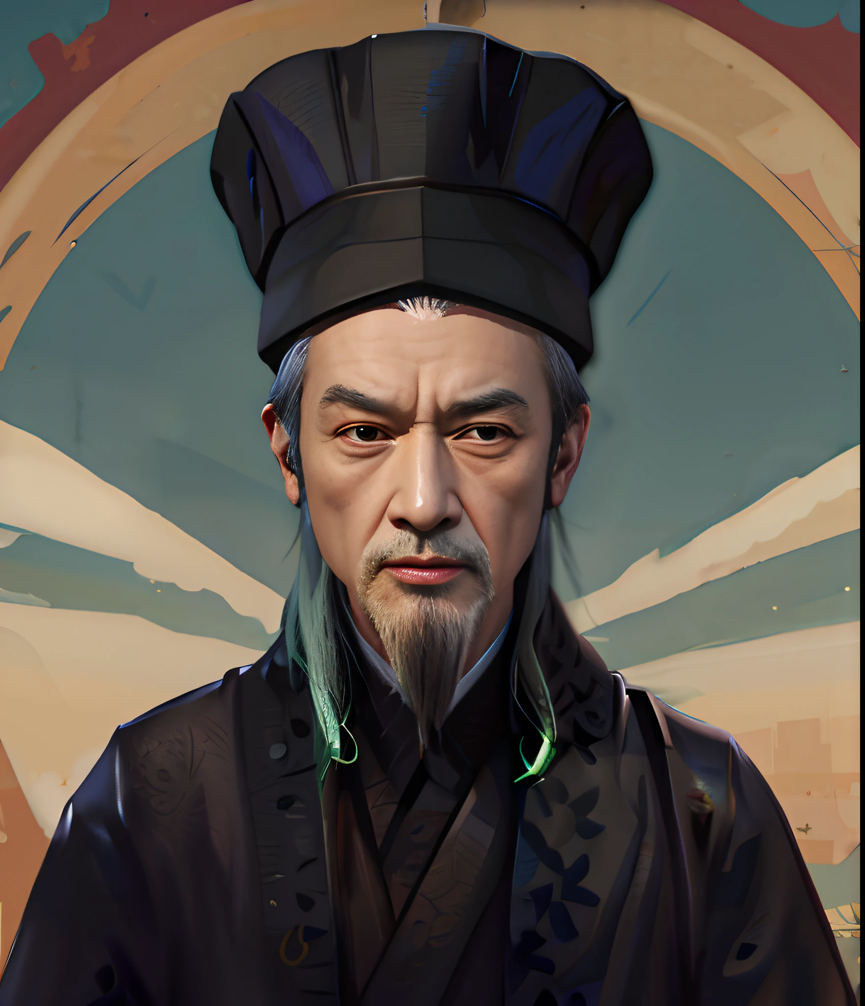Old Man Twilight,mtu,Asian people,National style virtual human