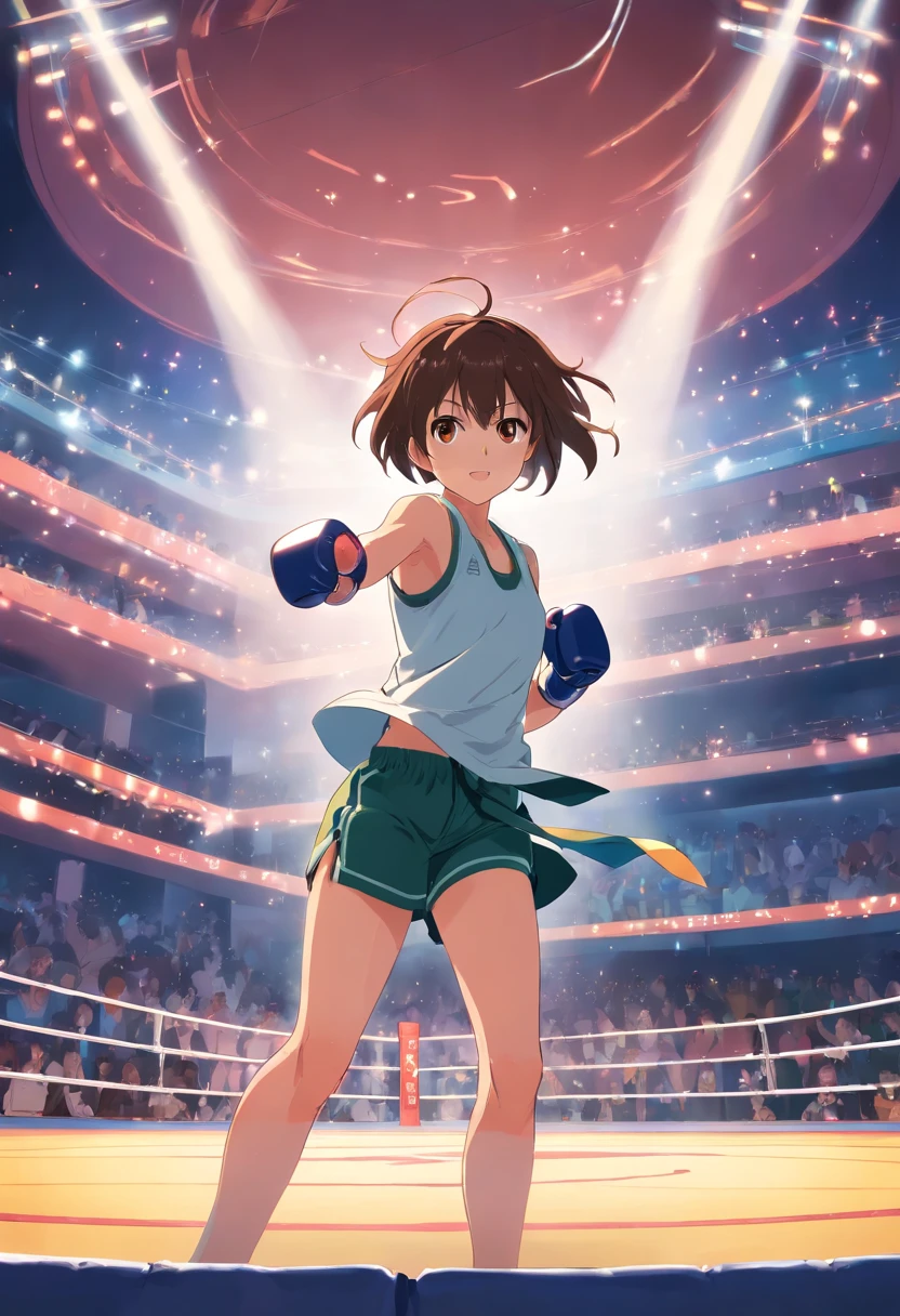 academia de boxe, ring de luta.