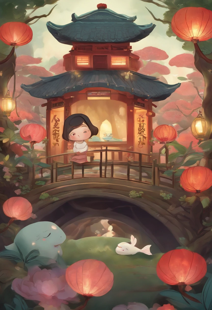 Round and cute yokai。small