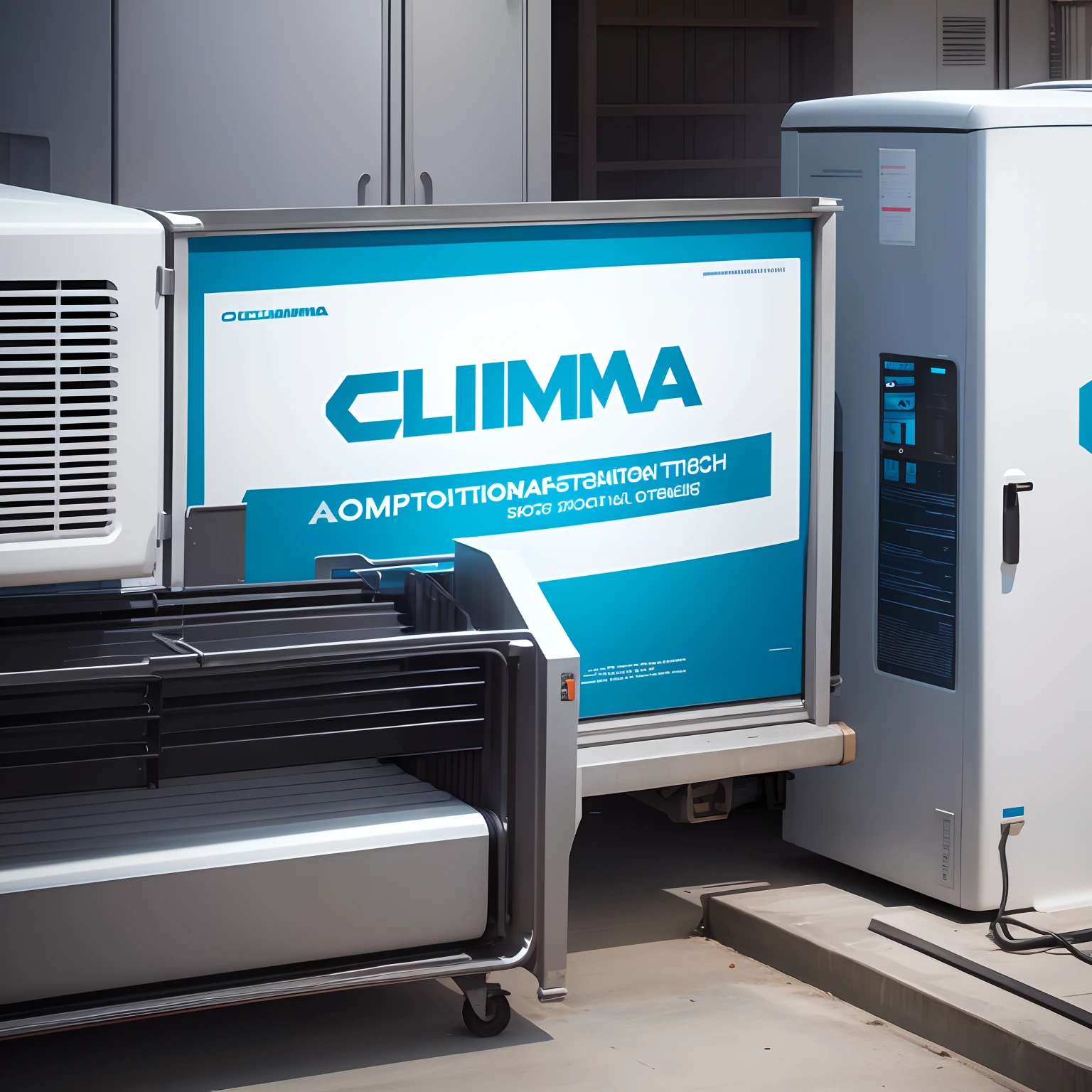 Visual identity logo of a refrigeration company called clima tech