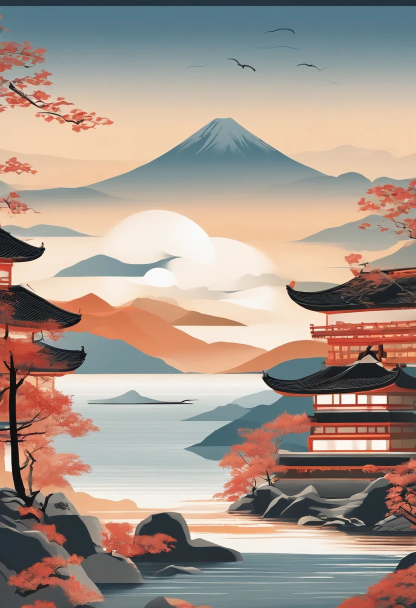 Carton packaging:Sake lees,Yamakawa,rios,rays of sunshine,Epic composition,shadowing,National style,A very detailed ukiyo-e style illustration,A masterpiece with packaging design,Layered composition,Calm and pastel palette - AR 3:4-upbeta-s 750-style original