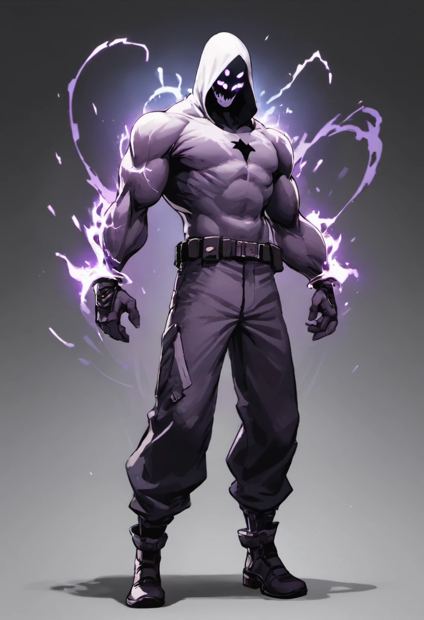 create a character just like ghost from call of duty ,full body , animation character