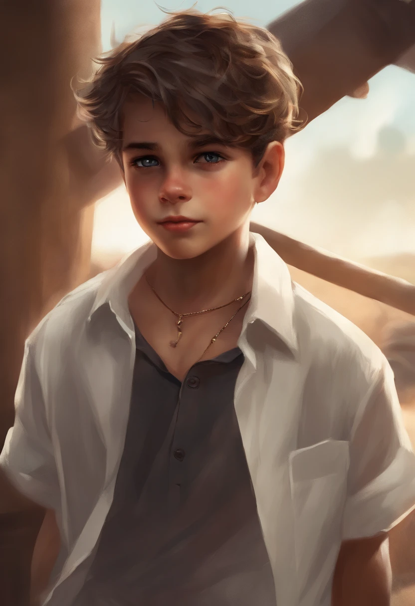 boy, cute, Hyenaboy, dirty, white shirt,