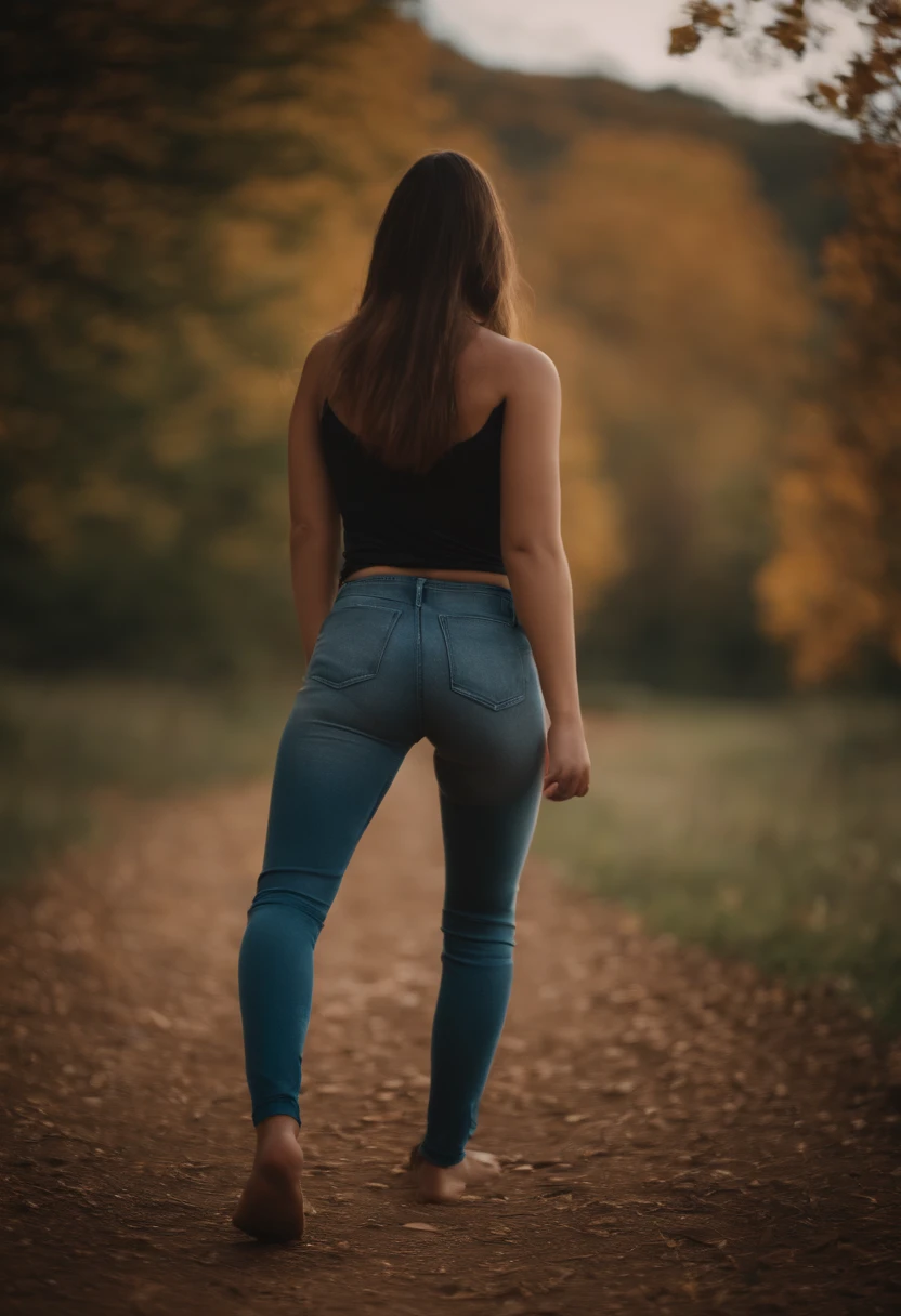 18 year old girl pulling pants down flashing bare butt