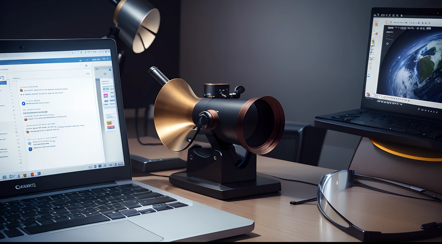 Telescope from computer,