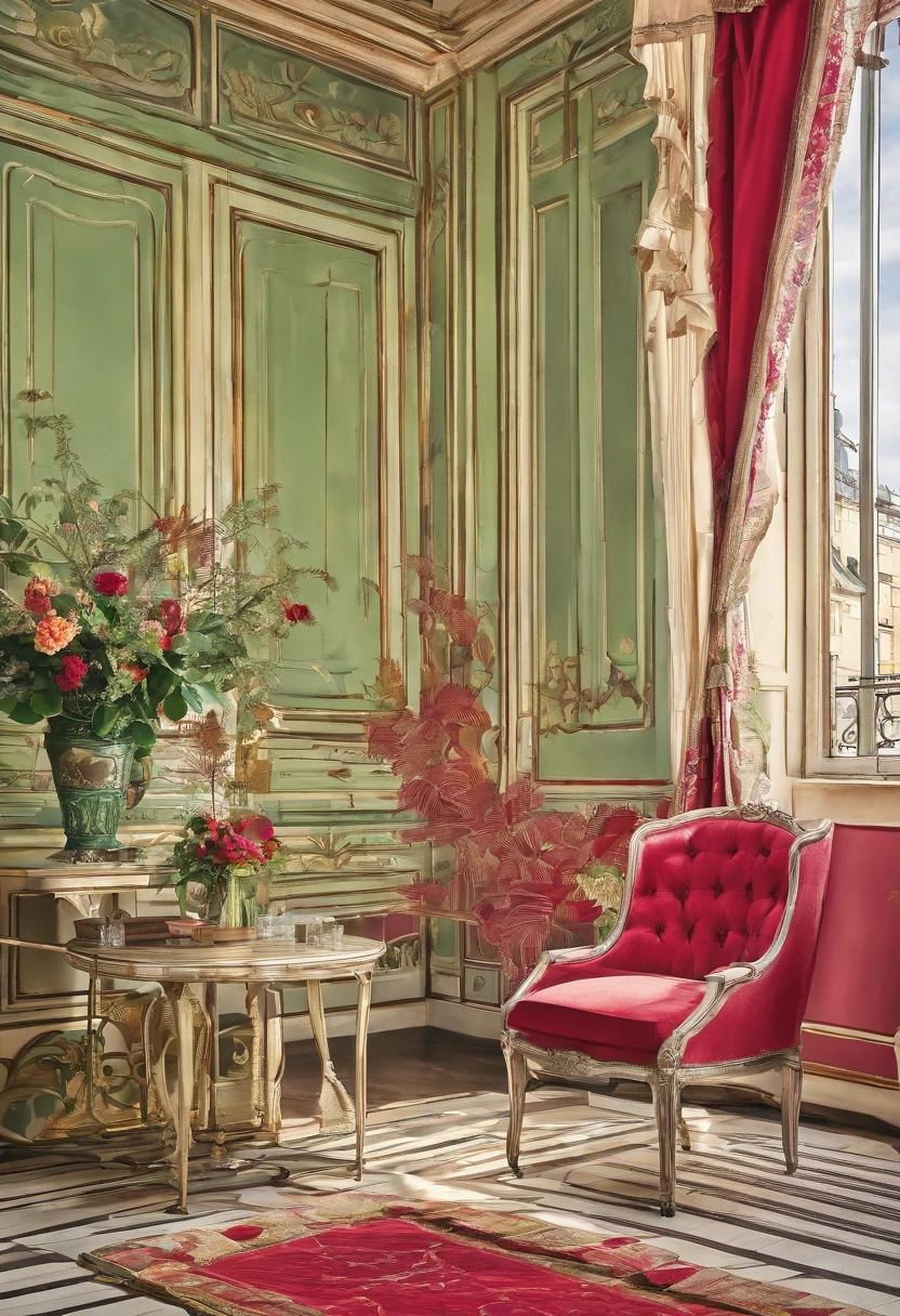 decorated room