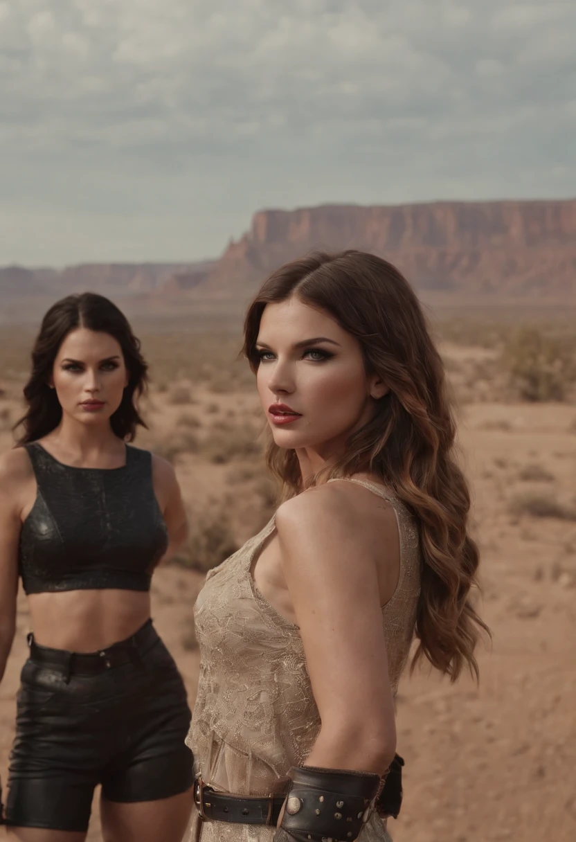 Create music video for Bad Blood by Taylor Swift featuring Demi Lovato, Katy Perry and Selena Gomez the 4 together in a post-apocalyptic situation