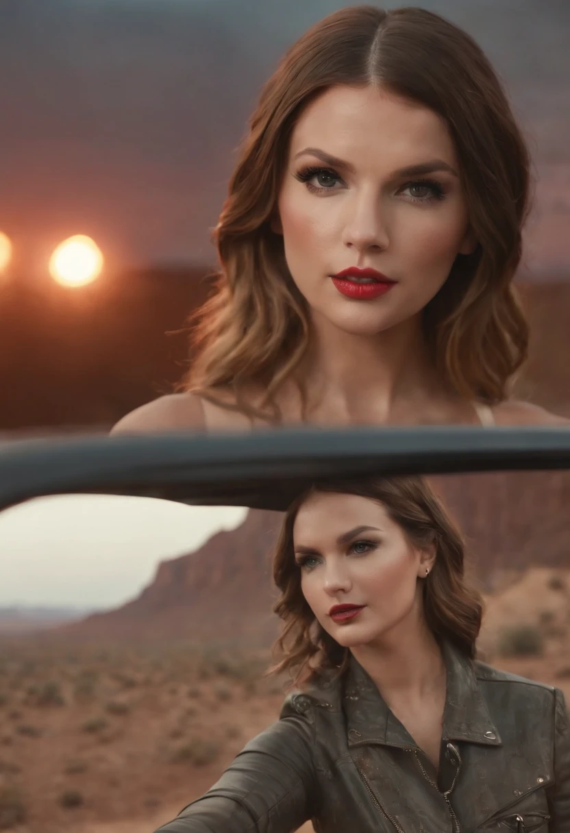 Create music video for Bad Blood by Taylor Swift featuring Demi Lovato, Katy Perry and Selena Gomez the 4 together in a post-apocalyptic situation