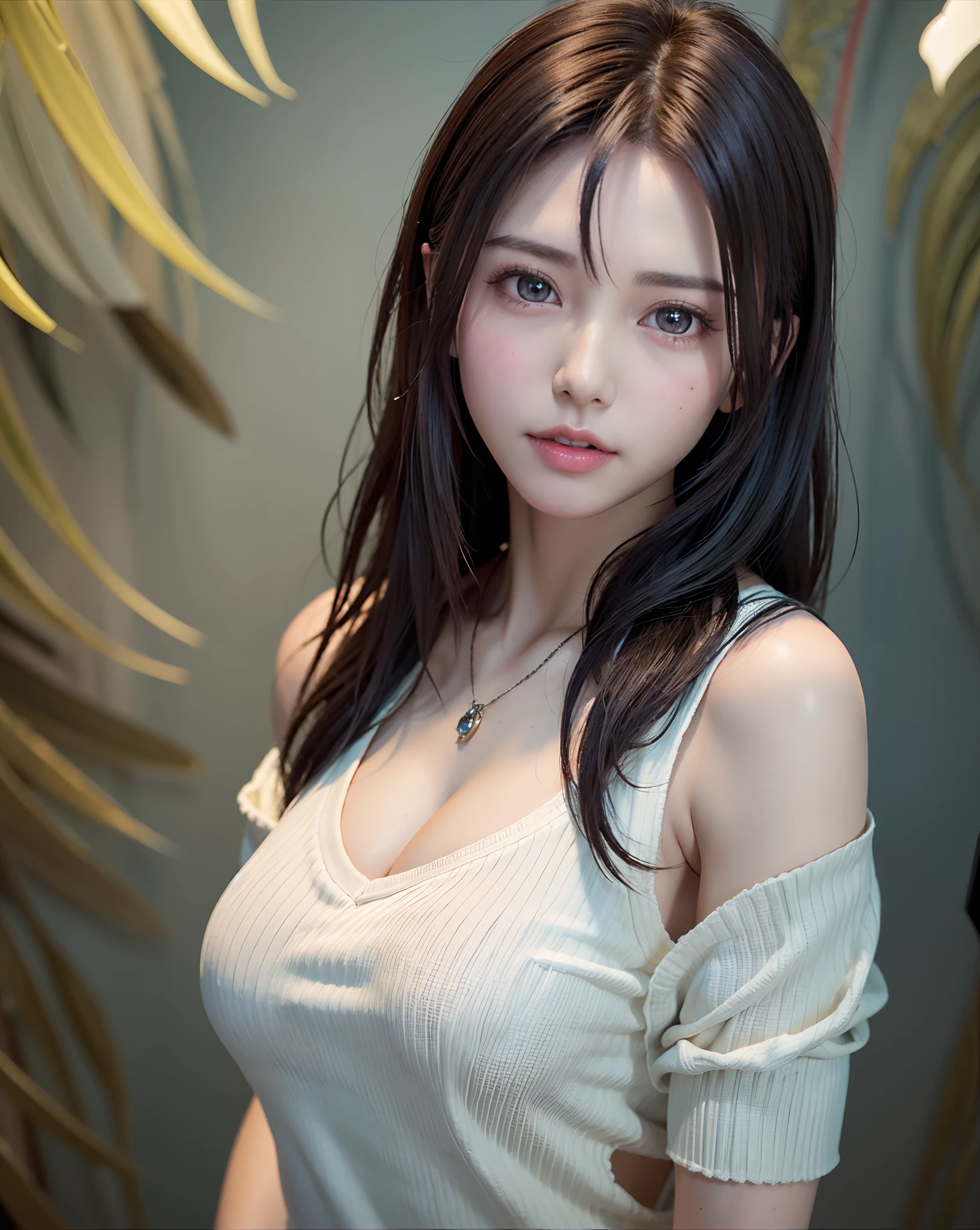 (8K, Photorealistic, Raw photo, of the highest quality: 1.3), (1girl in), Super beautiful, (Realistic face), (boyish, Silver Color Berry Shorthair), Beautiful , Glare that captivates the viewer, Beautiful expression, Beautiful breasts, (Realistic skin), Beautiful...