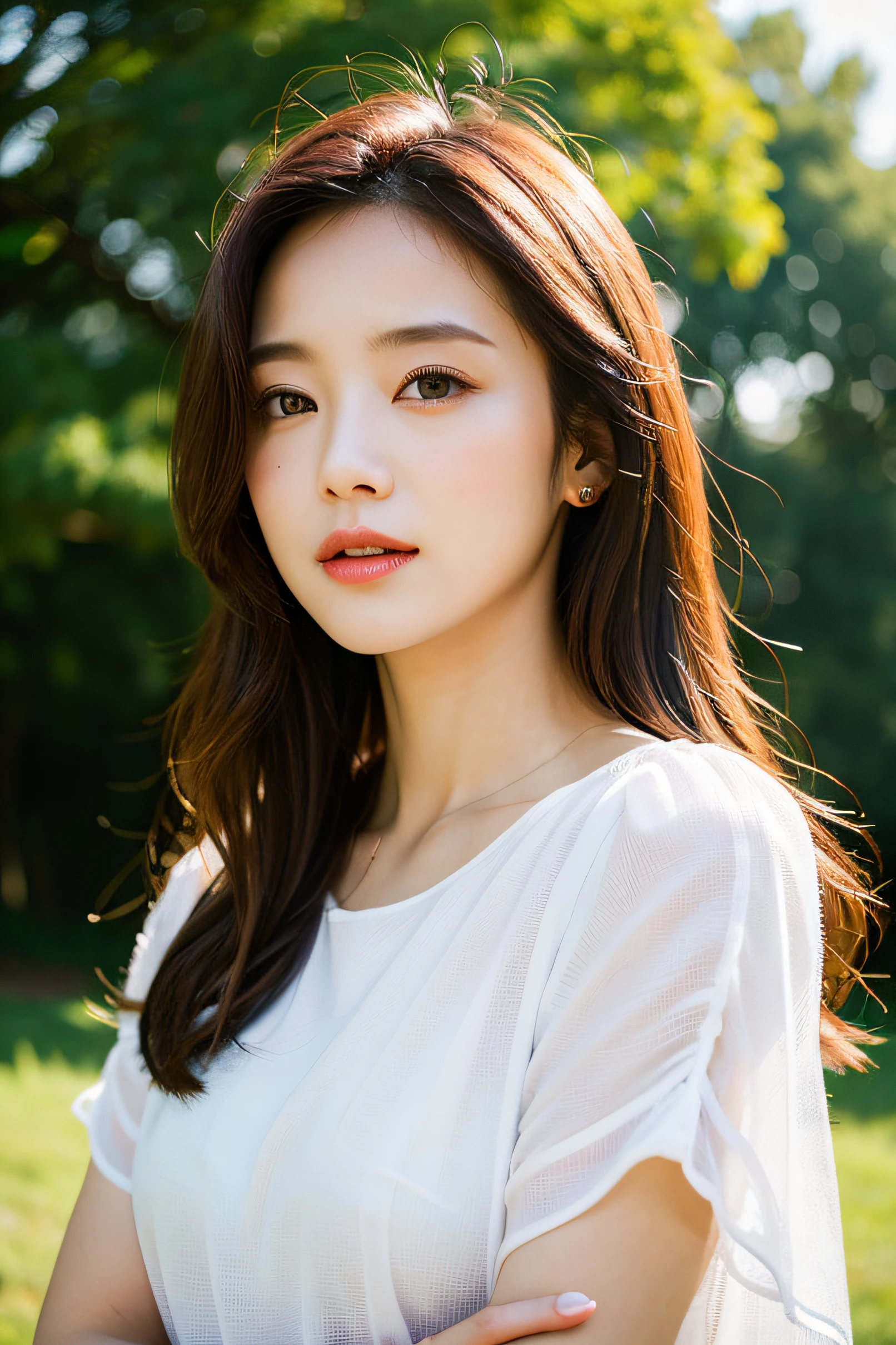 (Top Quality, Masterpiece: 1.2), Women, Portrait, Outdoor