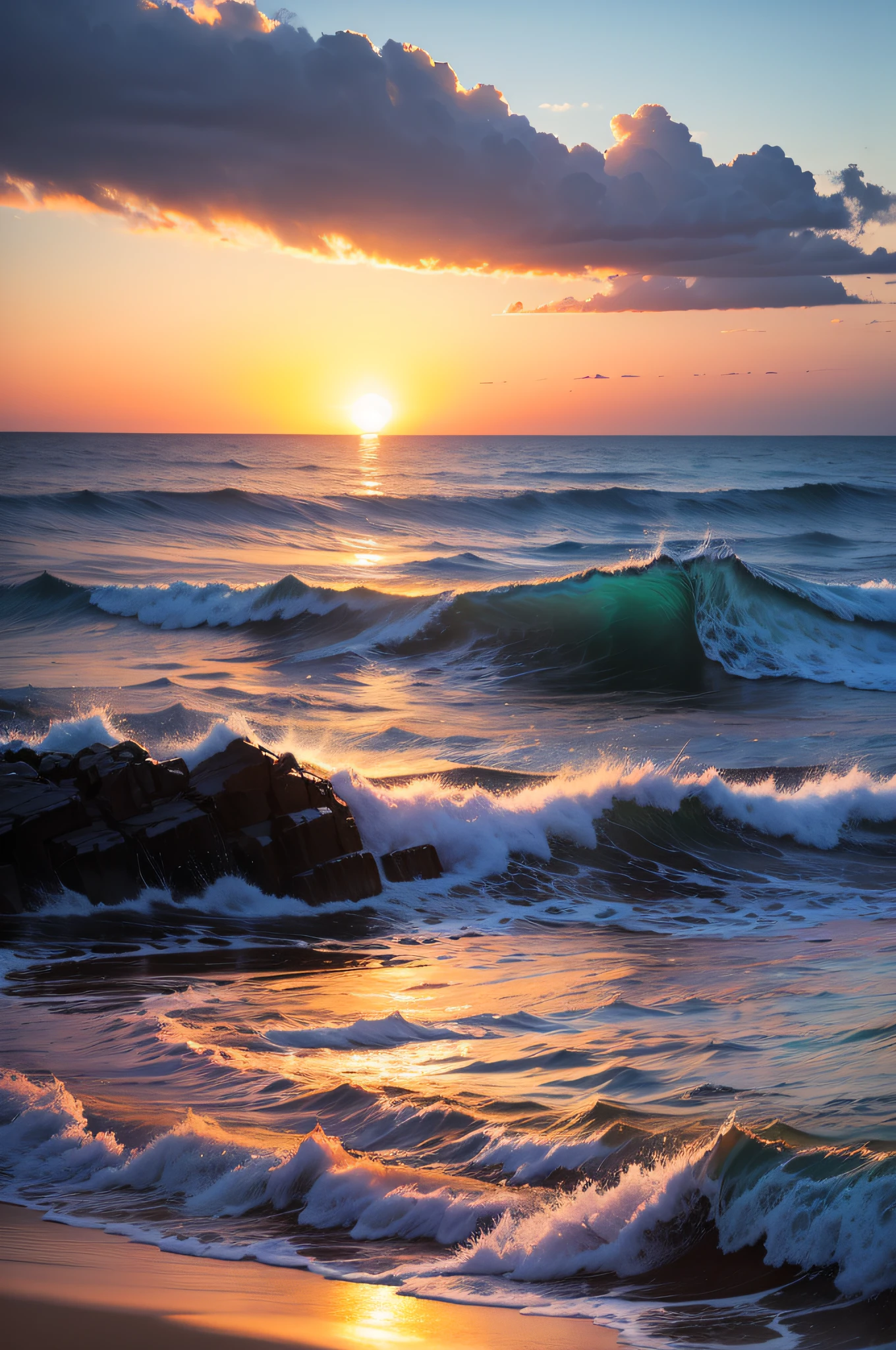 impressionismo,mar azul, calmaria, por do sol,imagem perfeita, fundo perfeito,