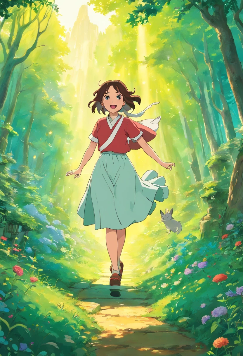 desenhe a demi lovato da capa dapa do album dancing with the devil the art of starting over como um persongem do studio ghibli
