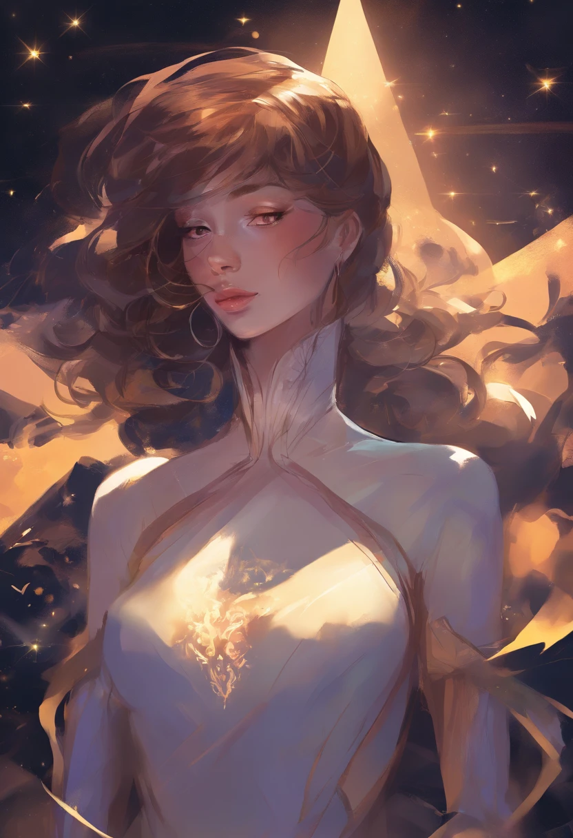 Bodysuits　Clear facial features　Beautie　Brown hair　femele　near future　Vivid colors　Shorthair　rays of moonlight