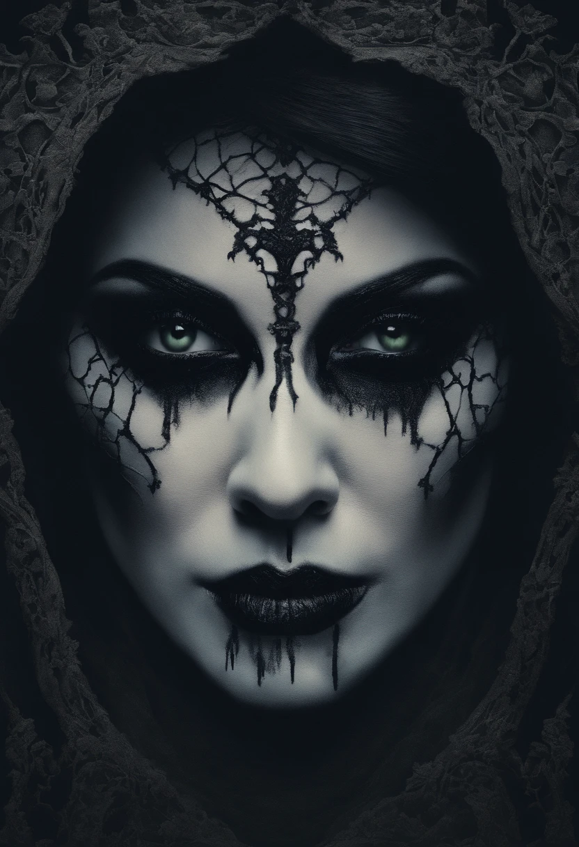 (highres:1.2),(realistic:1.37),ghost face,garden,gun,Kris Jenner,eyes,nose,lips,long eyelashes,detailed face,haunting,spooky,dark,horror,creepy lighting