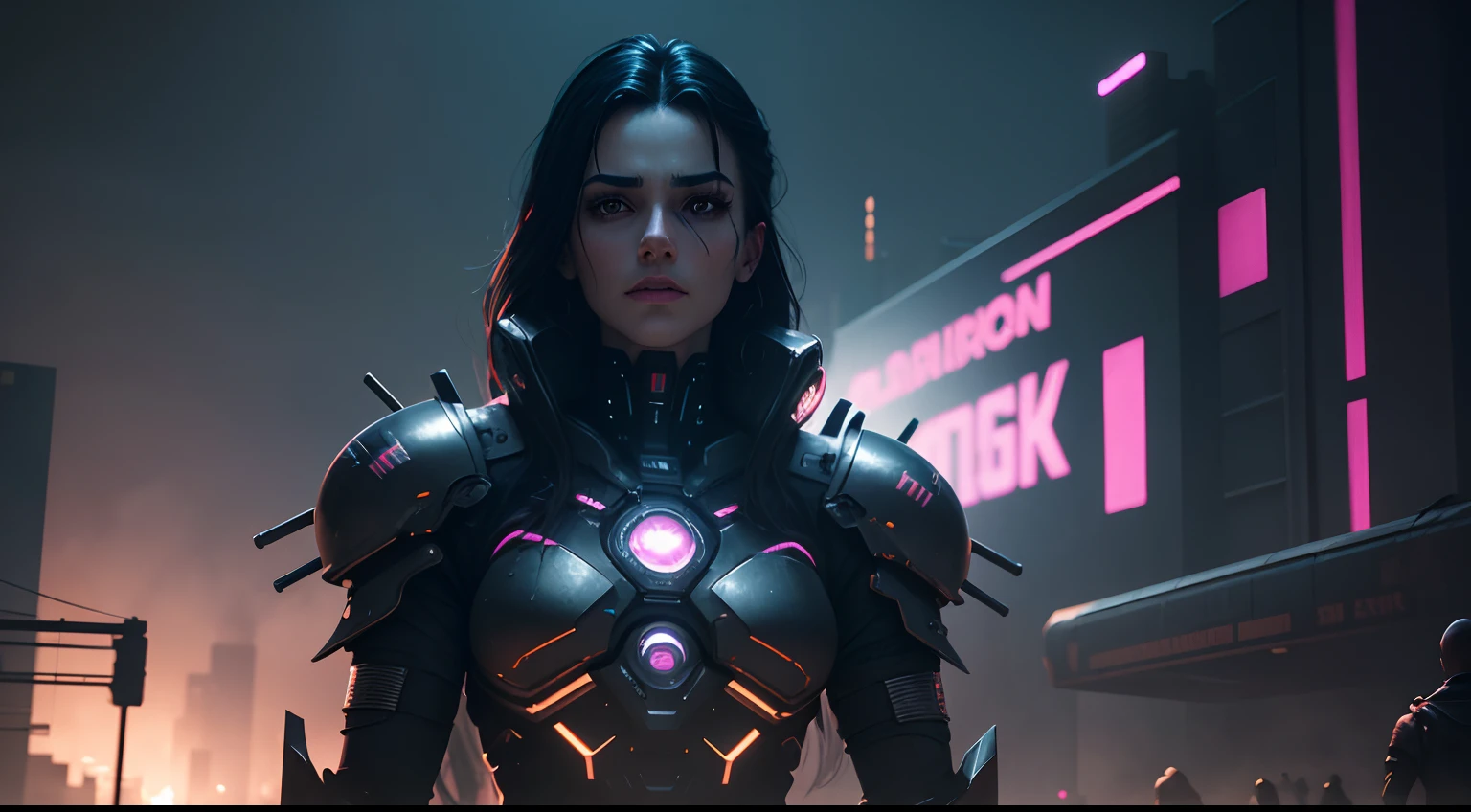 [(best quality,4k,8k,highres,masterpiece:1.2),ultra-detailed,(realistic,photorealistic,photo-realistic:1.37),dark theme, Love, Death & Robots concept, futuristic, digital art, vibrant colors, detailed characters, mechanical beings, surreal landscapes, haunting atmosphere, intense emotions, dramatic lighting, metallic textures, mysterious shadows, sci-fi elements, cyberpunk vibes, dystopian setting, horror scenes, dynamic action sequences, black background]