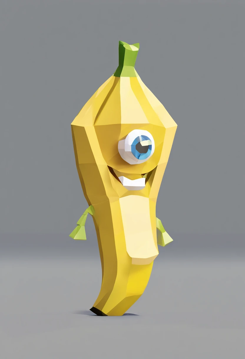 Banana with eyes, minimalistic, profile picture, ((scar)), sun, slight smile, solid color background, soft smooth lighting, with soft colors, cartoon, black outline, intricate details, illustration minimalism, vector, pastel colors, straight on view